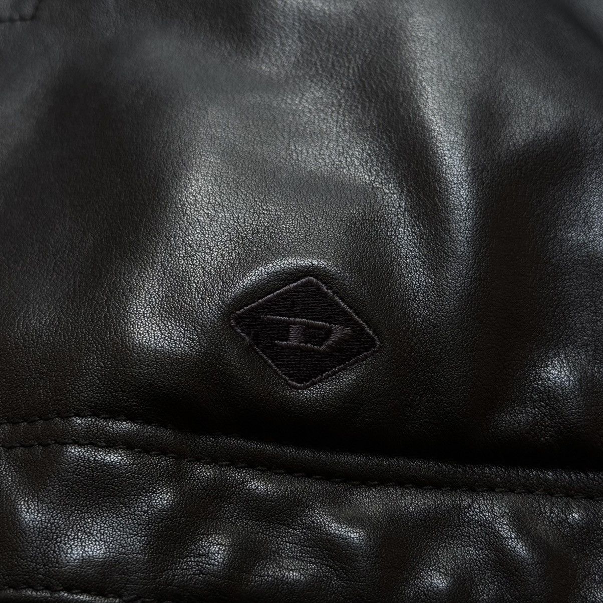 Diesel Vintage 90s Diesel Double Breasted Coat Leather Y2K Jacket Size US L / EU 52-54 / 3 - 4 Thumbnail