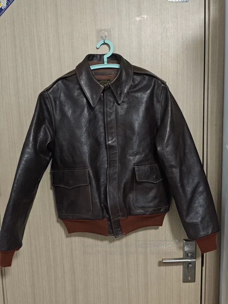 Schott Schott Replica A2 Pegasus leather jacket Size US XL / EU 56 / 4 - 1 Thumbnail