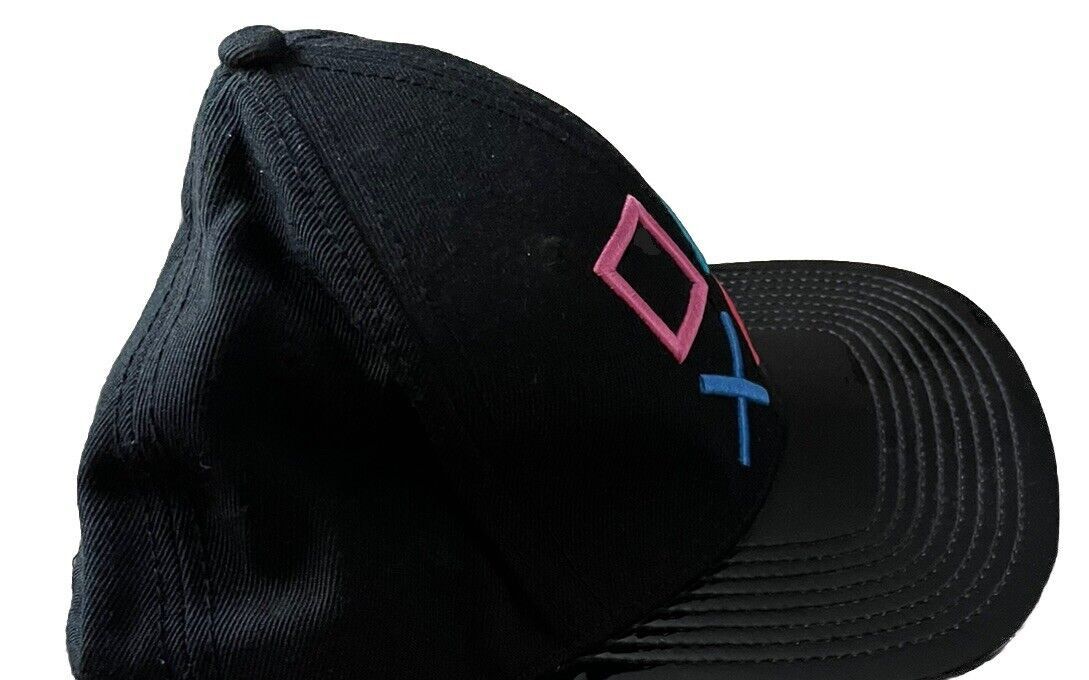 Playstation × Vintage Sony PlayStation Logo Snapback Hat 2017 Embroidered Black Size ONE SIZE - 3 Thumbnail