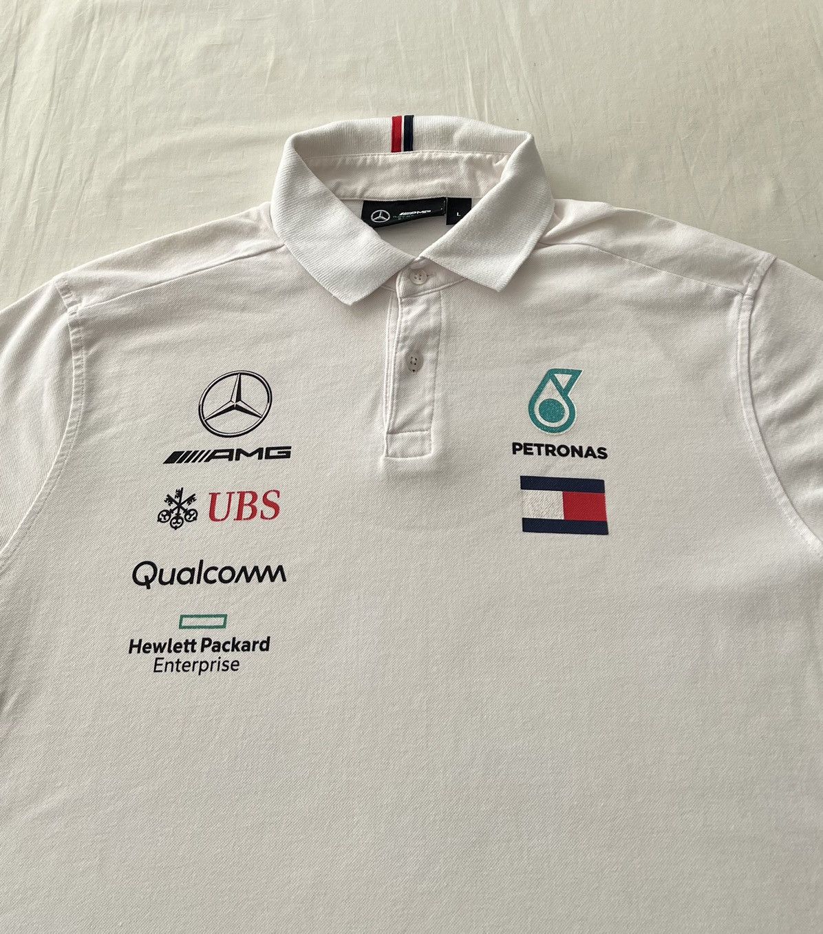 Mercedes-Benz Mercedes Benz AMG Tommy Hilfiger F1 Formula 1 Polo T-shirt Size US L / EU 52-54 / 3 - 3 Thumbnail