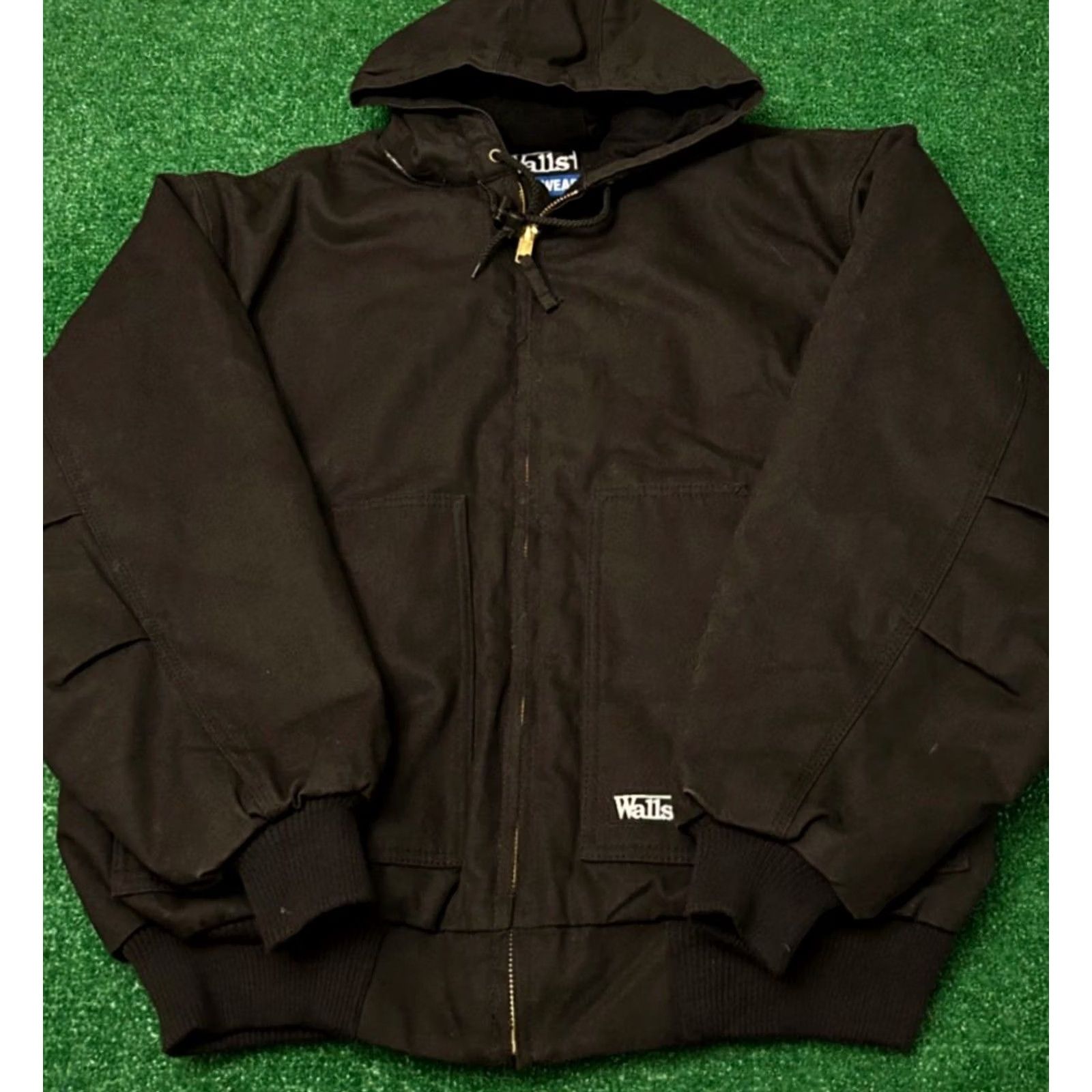Walls VINTAGE Walls Work Wear Jacket Detroit Hoodie Black Canvas 90s Mens XXL Size US XXL / EU 58 / 5 - 8 Thumbnail