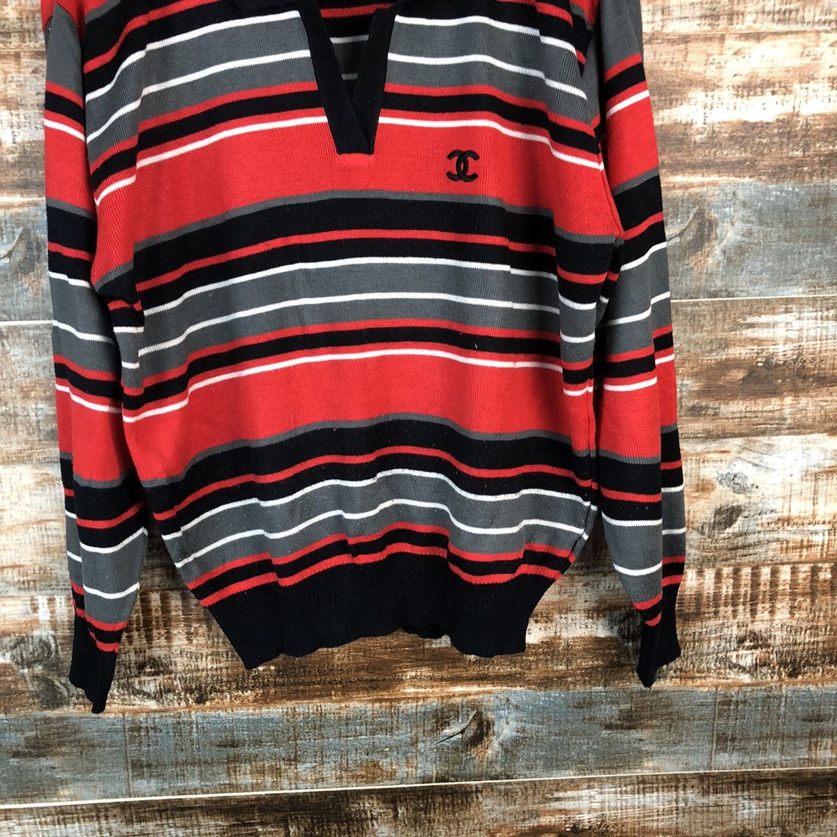Homespun Knitwear Japanese Brand Red Knitwear #A957 Size M / US 6-8 / IT 42-44 - 6 Thumbnail