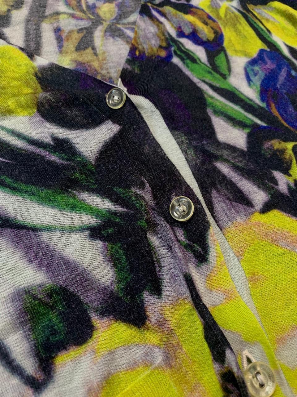 Dries Van Noten FREE TAX! Floral Airbrush Cardigan - Small Size US S / EU 44-46 / 1 - 8 Thumbnail