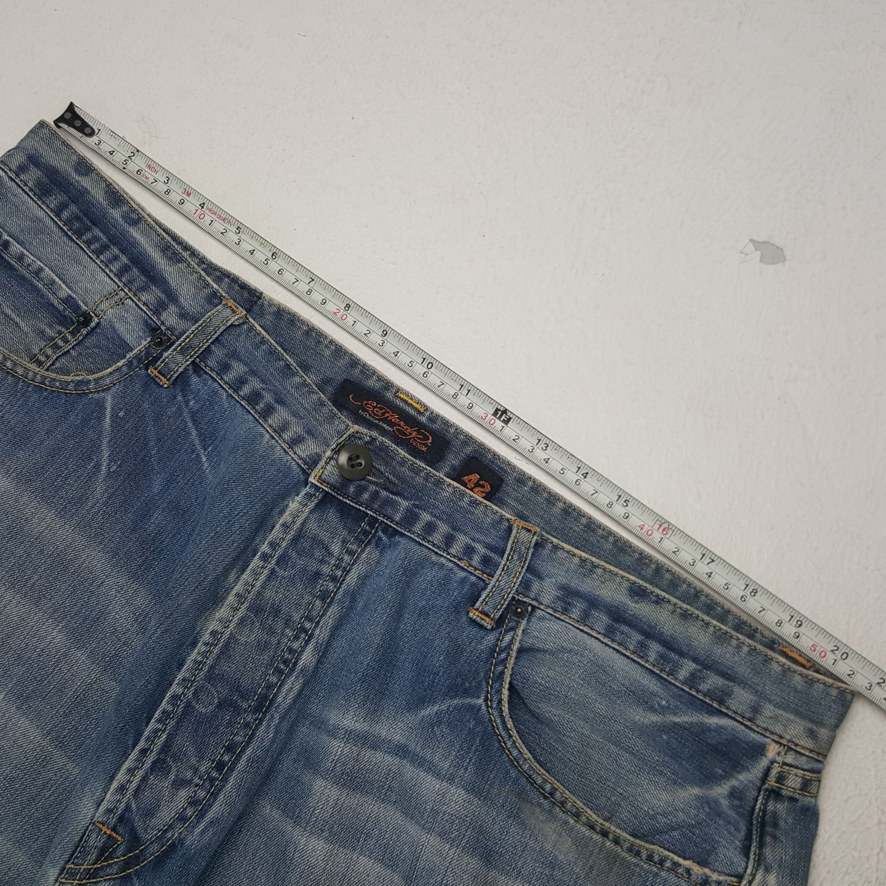 Christian Audigier × Ed Hardy × Vintage Vintage Ed Hardy by Christian Audiger American Denim Jeans Size US 41 - 9 Thumbnail