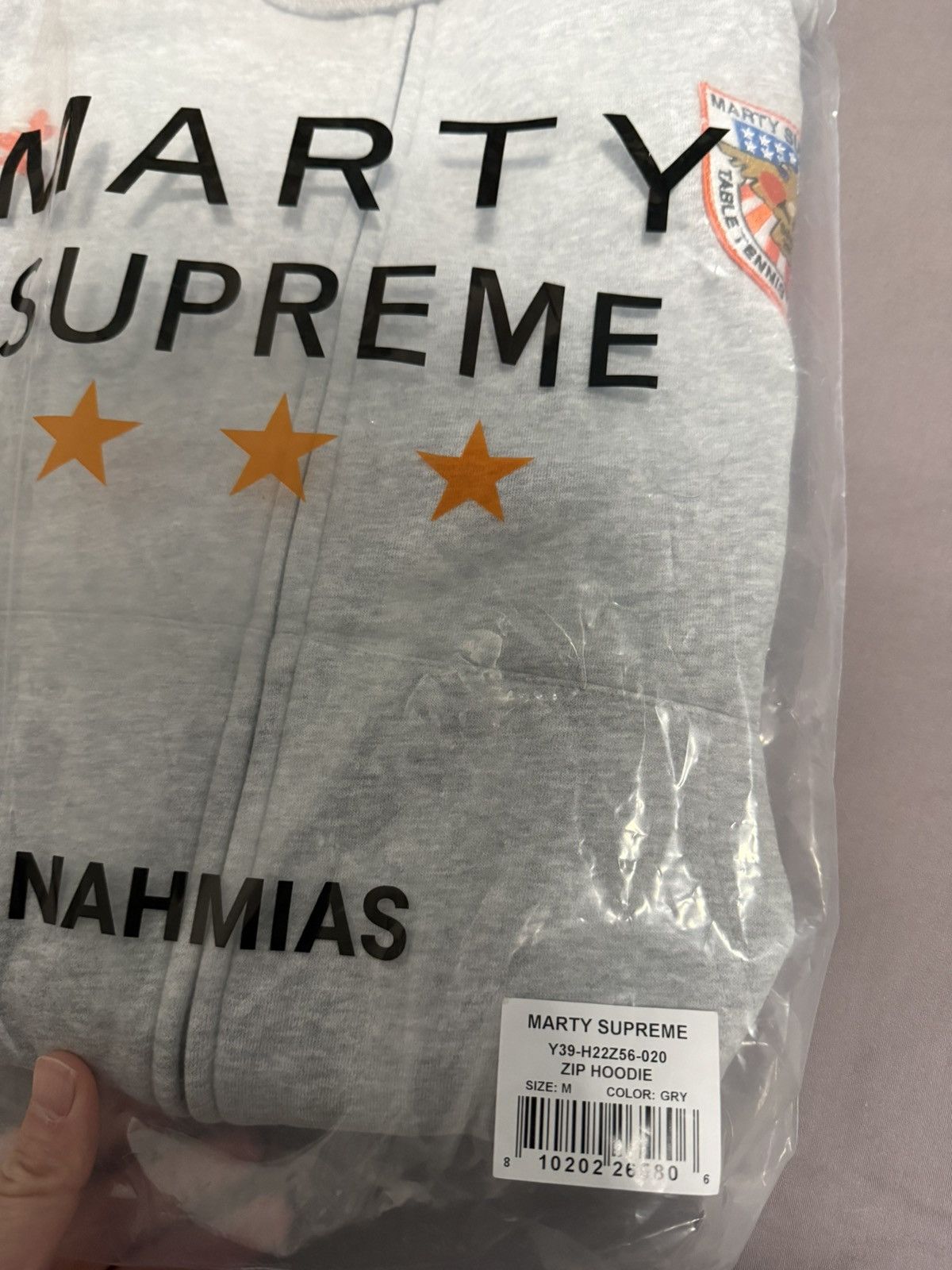 A24 × Nahmias Marty Supreme Nahmias A24 Grey zip hoodie hooded sweatshirt Size US M / EU 48-50 / 2 - 2 Thumbnail