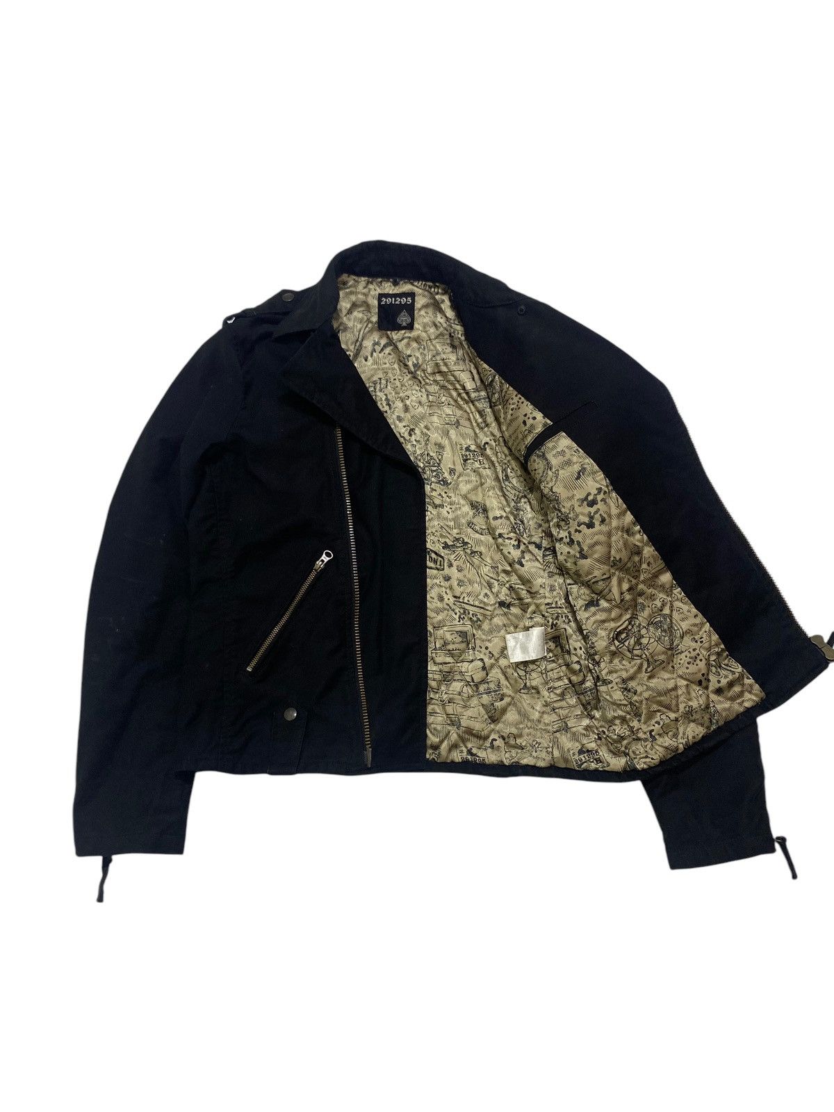 If Six Was Nine Vintage 291295 Homme Biker Jacket Size US L / EU 52-54 / 3 - 3 Thumbnail