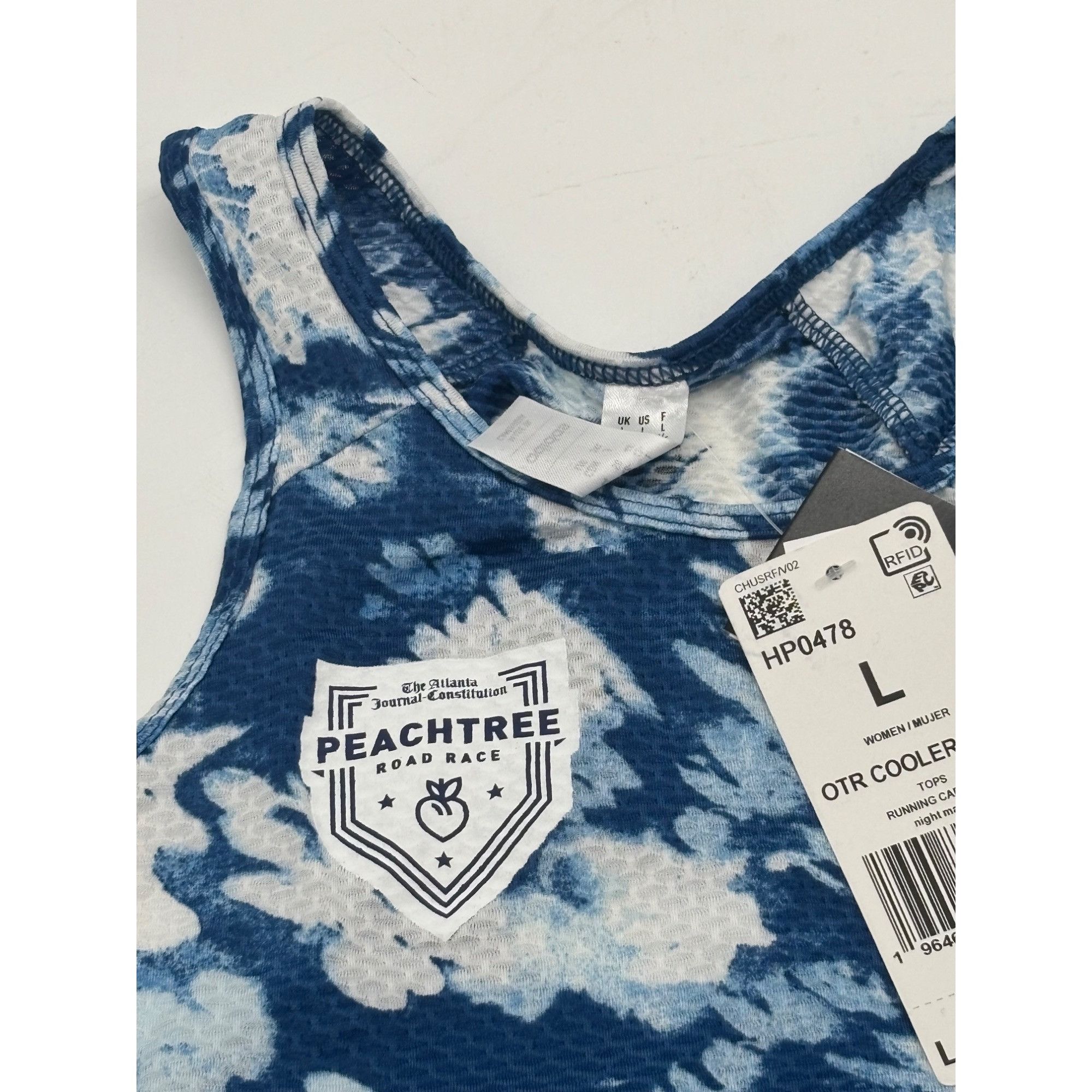 Adidas Adidas Women’s Own the Run Cooler Tank, Peachtree Road Race, Size L / US 10 / IT 46 - 7 Thumbnail