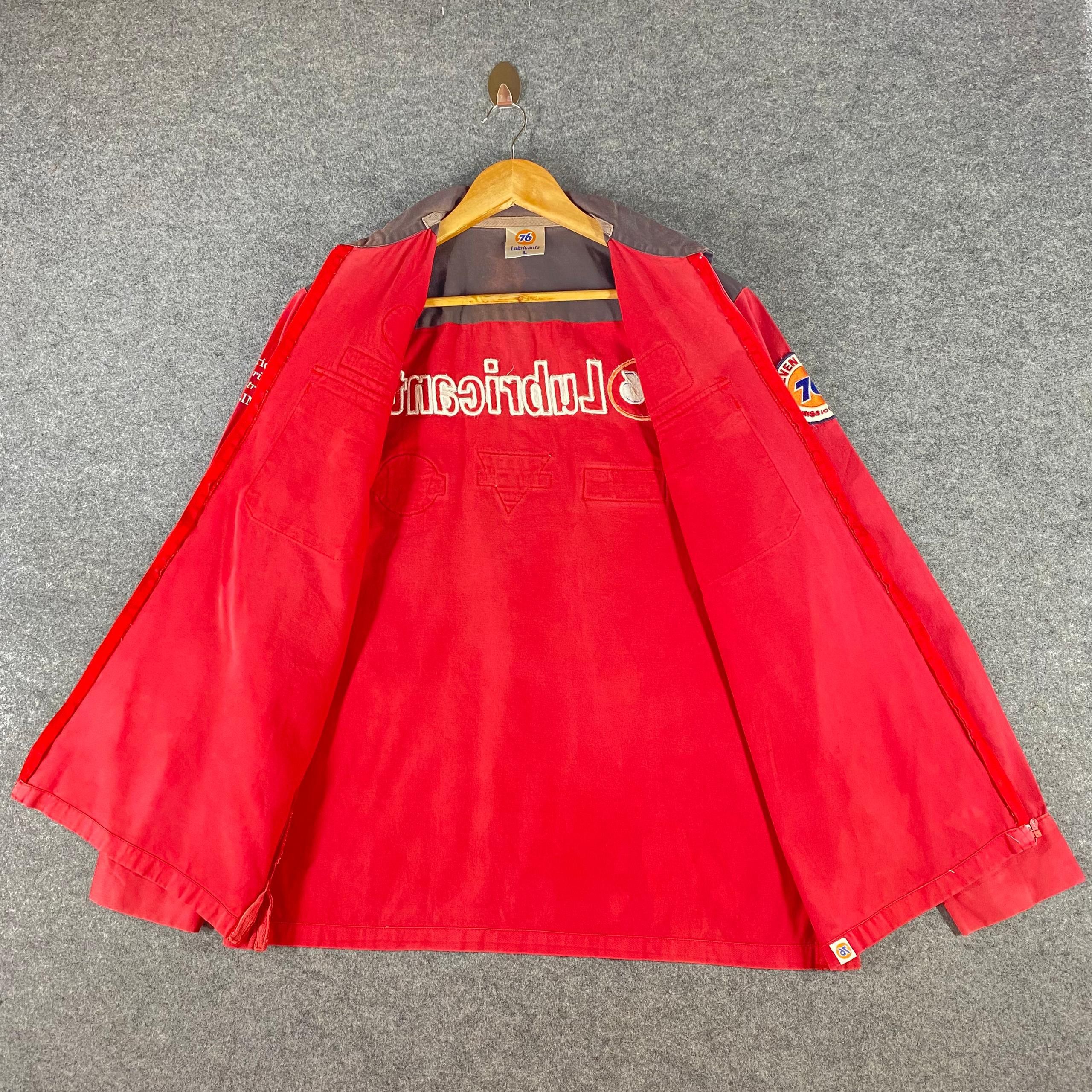 Japanese Brand Vintage 76 Lubricant Motorcycles Racing Jacket Size US L / EU 52-54 / 3 - 8 Thumbnail