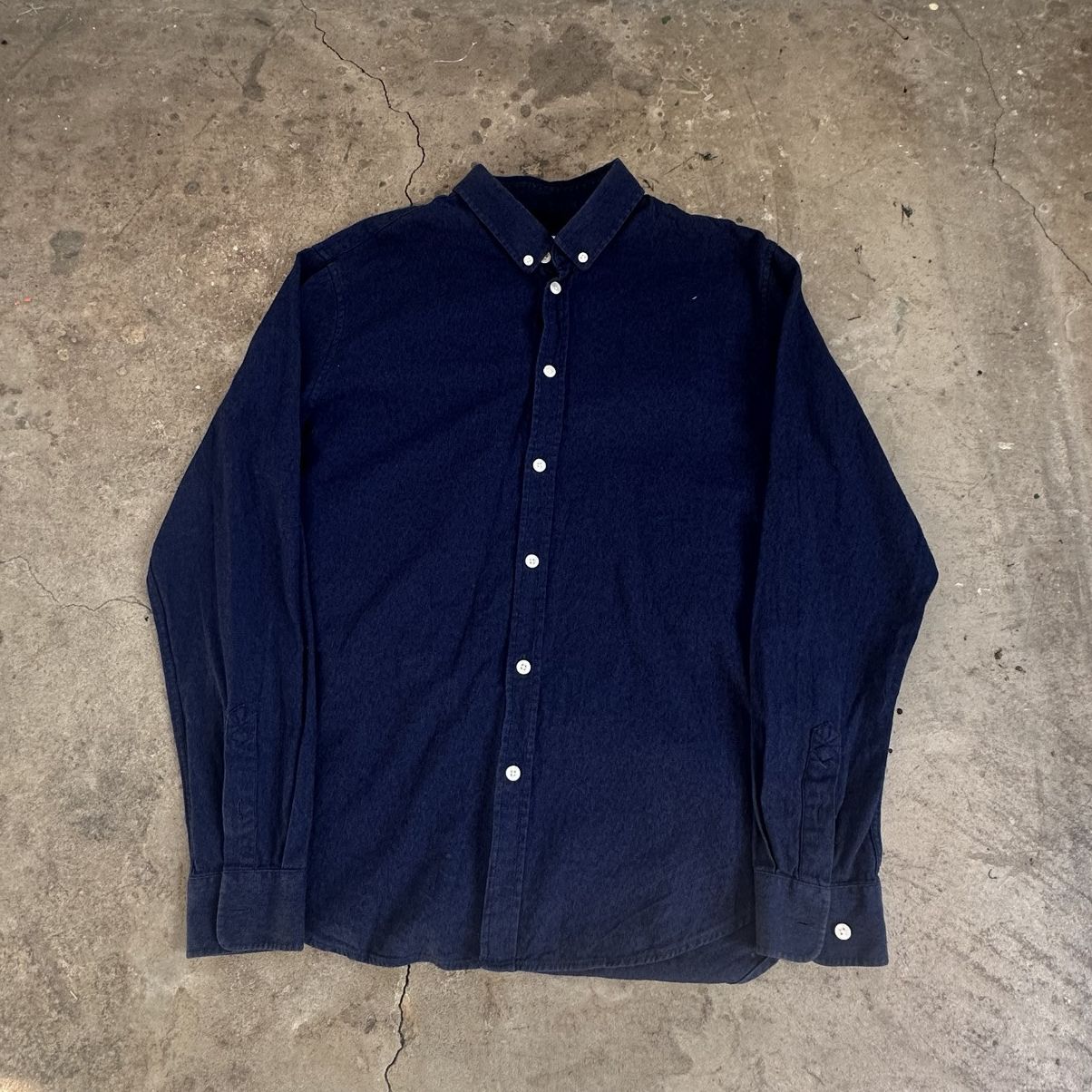 Samsoe Samsoe Samsoe & Samsoe Mens Shirt Button Up Long Sleeve Size L G Size US L / EU 52-54 / 3 - 5 Thumbnail
