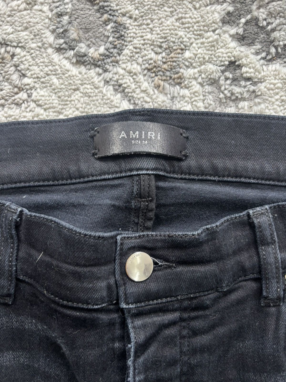 Amiri Amiri Black Logo Jeans Size US 34 / EU 50 - 3 Thumbnail