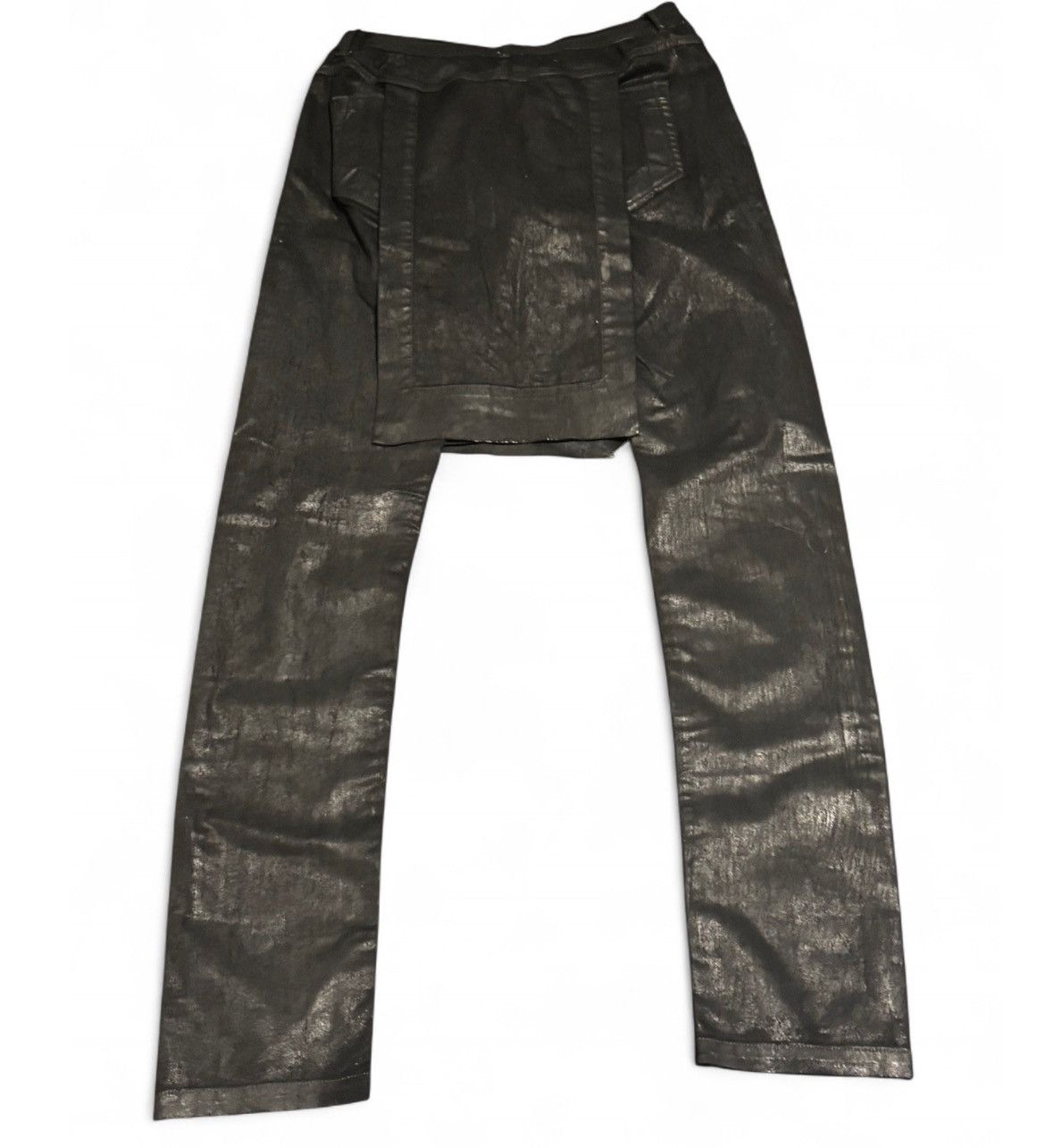 Rick Owens Waxed Rick Owens Kilt Denim Size US 28 / EU 44 - 2 Thumbnail