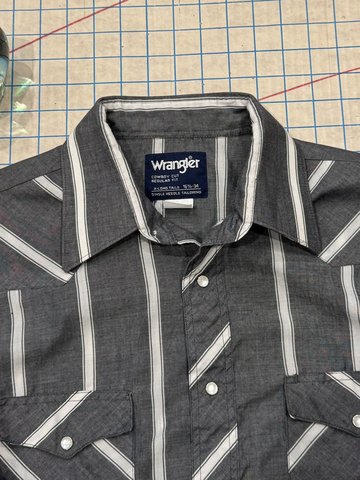 Wrangler Wrangler Western Wear Lightweight Pearl Snap Button Up 16.5 Size US L / EU 52-54 / 3 - 5 Thumbnail