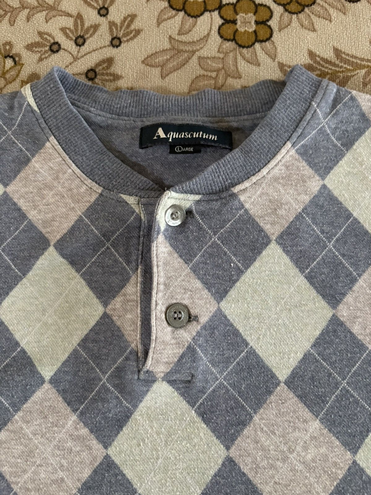 Aquascutum Japanese Brand Aquascutum Long Sleeve Tee Size US L / EU 52-54 / 3 - 3 Thumbnail