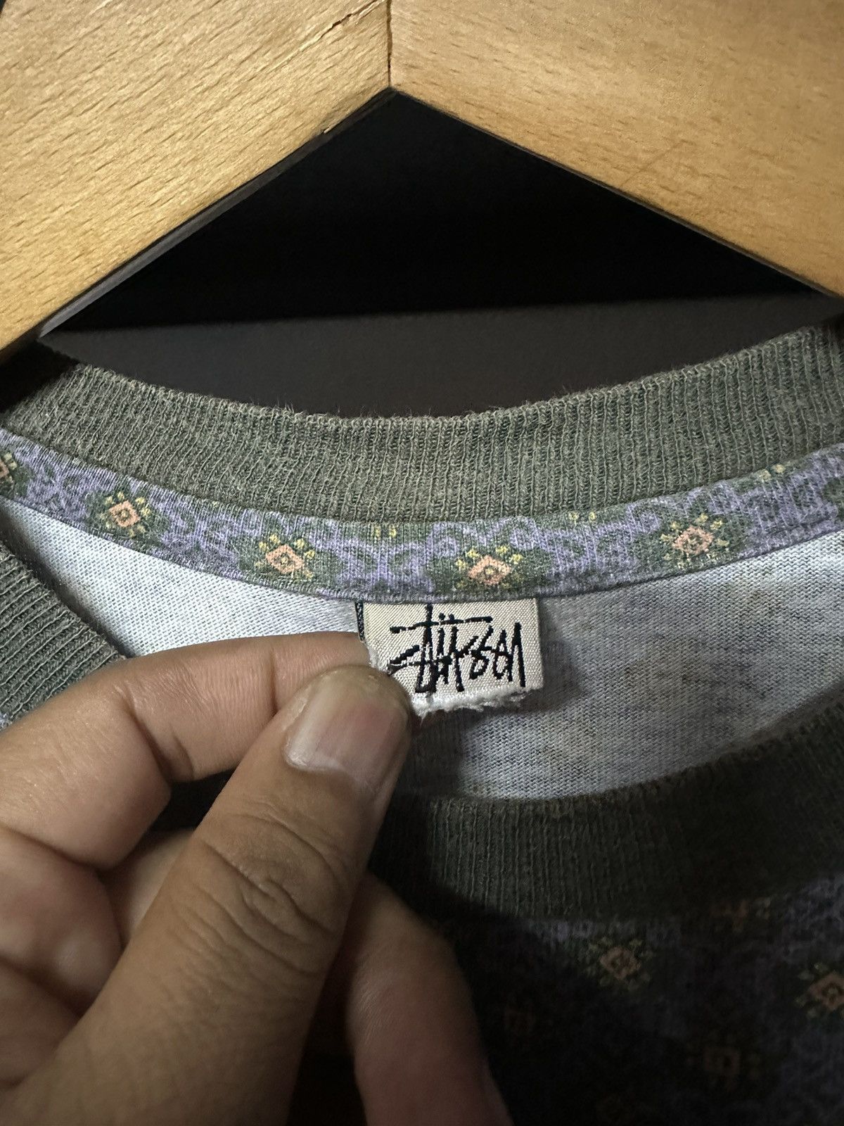 Stussy Rare Vintage 80s Stussy Polka Dot Pocket Tee Size US L / EU 52-54 / 3 - 4 Thumbnail