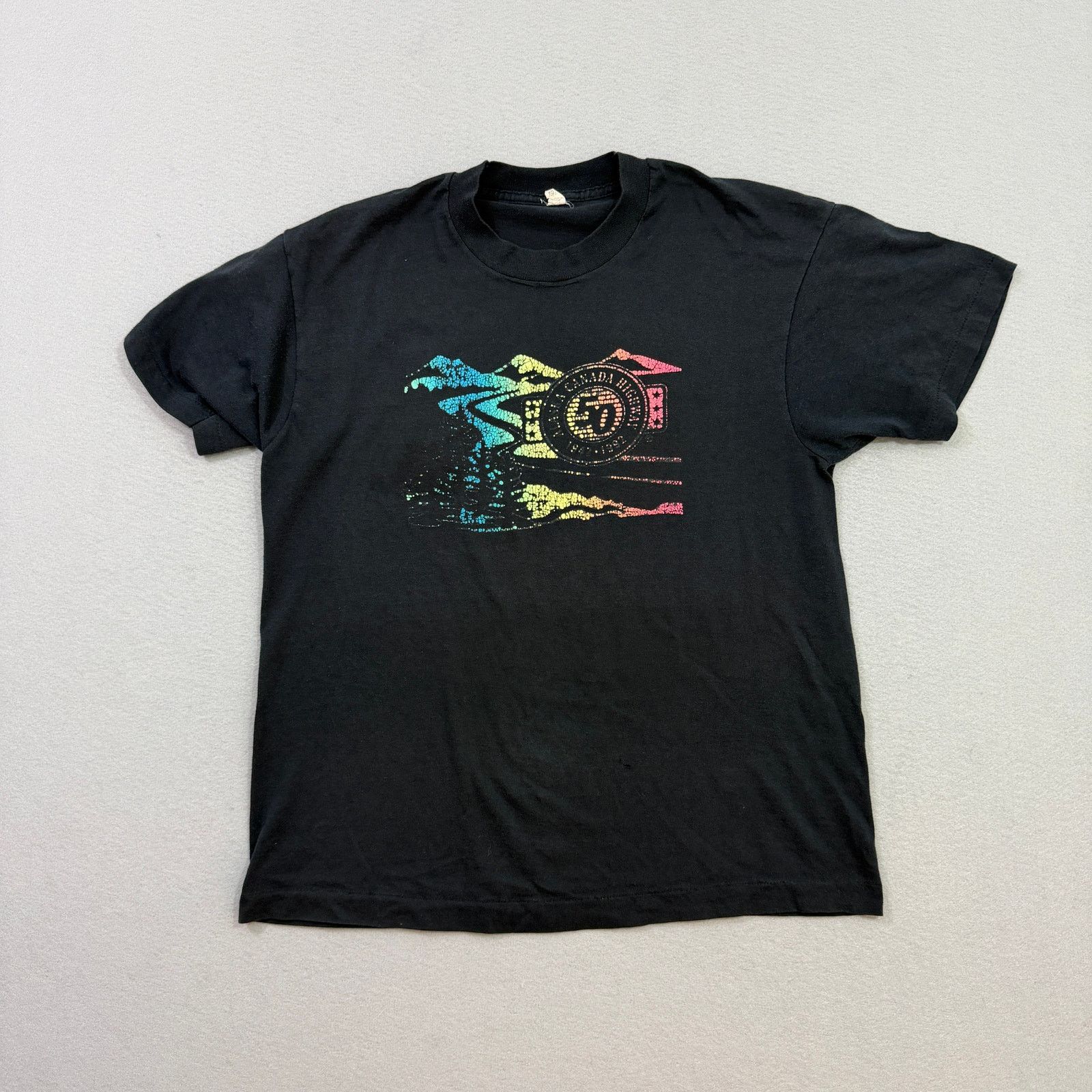 Vintage Vintage Alaska Canada Highway Shirt Men's Large Black 80s Size US L / EU 52-54 / 3 - 2 Thumbnail
