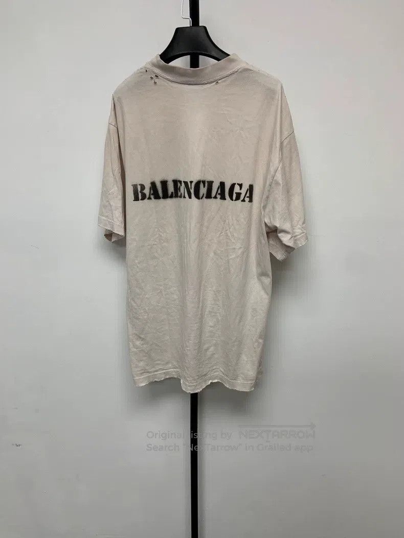 Balenciaga Balenciaga Alphabet Round Neck Faded Effect Pullover Strai Size US S / EU 44-46 / 1 - 2 Thumbnail