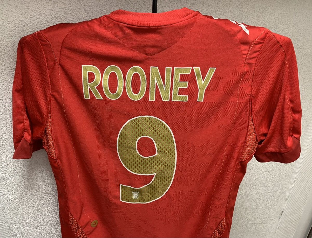 Umbro Rooney 9 England Umbro vintage soccer jersey S Size US S / EU 44-46 / 1 - 5 Thumbnail