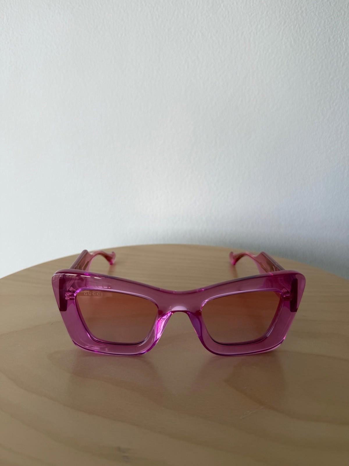 Gucci GG1719S 003 Geometric Sunglasses - Shiny Transparent Violet New GUCCI GG1701S 003 Silver/Violet 61-15-125 Sunglasses | eBay main image 3