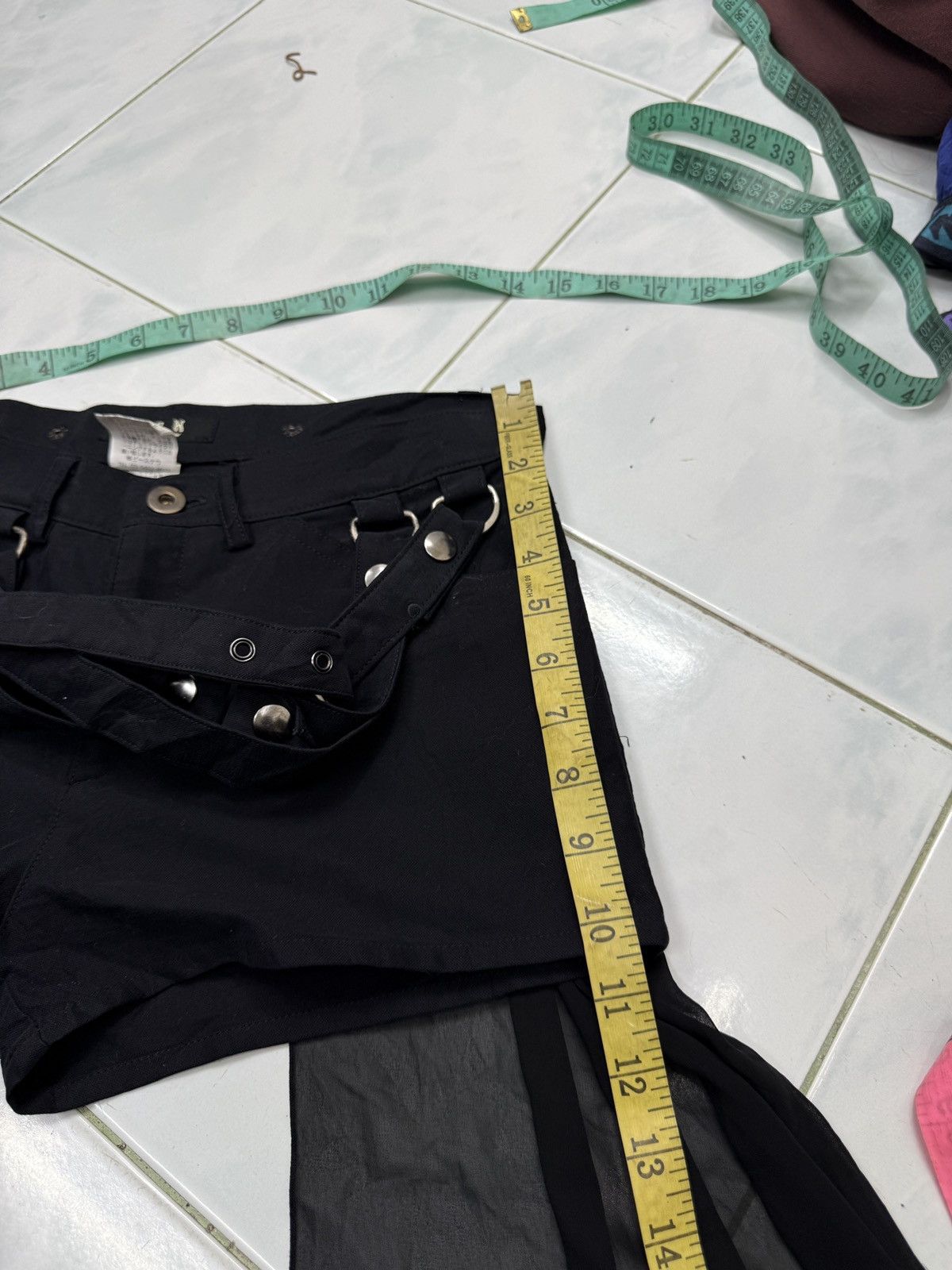14th Addiction 🔥🔥🔥ARCHIVE B.P.N SHORTS WITH RUFFLES Size 28" / US 6 / IT 42 - 14 Thumbnail