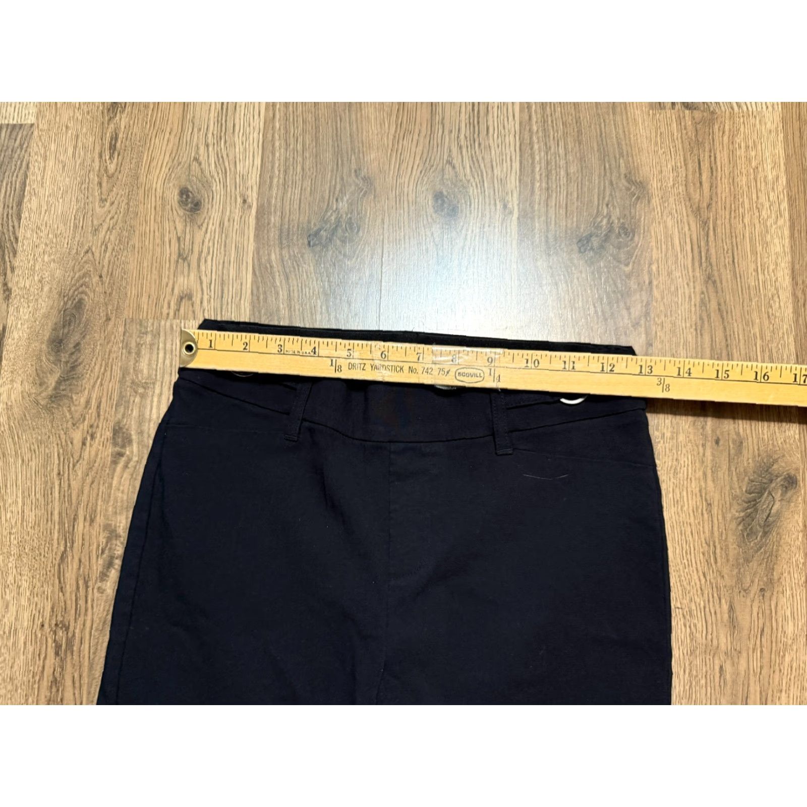 Vintage Maurices Pants Women's XS Black Pull On Straight Leg Mid Rise Size 26" / US 2 / IT 38 - 7 Thumbnail