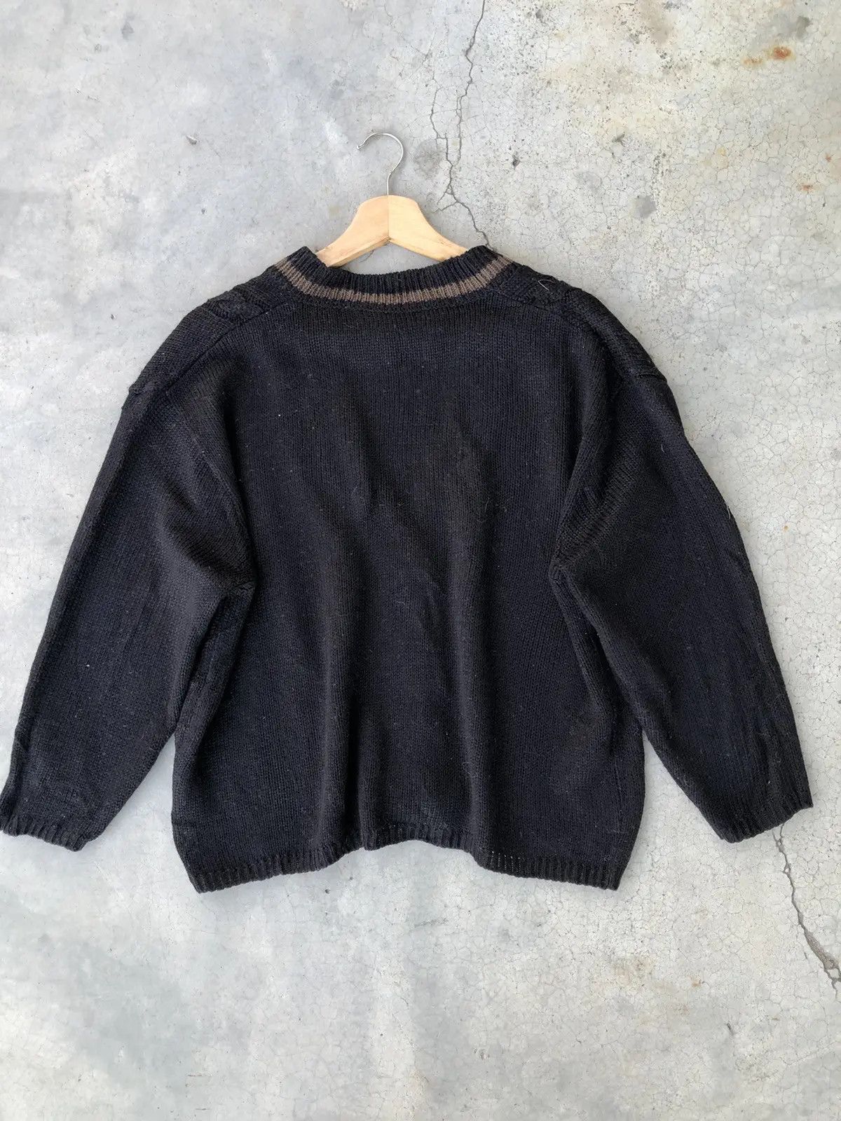 Vintage Vintage Knitware Cardigan Sweater Plain Design Size US L / EU 52-54 / 3 - 8 Thumbnail