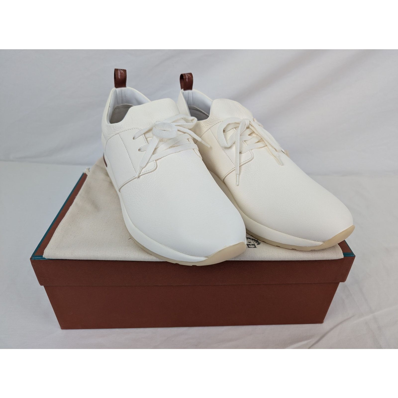 Loro Piana o1rshd1 360 LP Flexy Walk Man Metal Free Deer Sneakers White Size US 11 / EU 44 - 12 Thumbnail