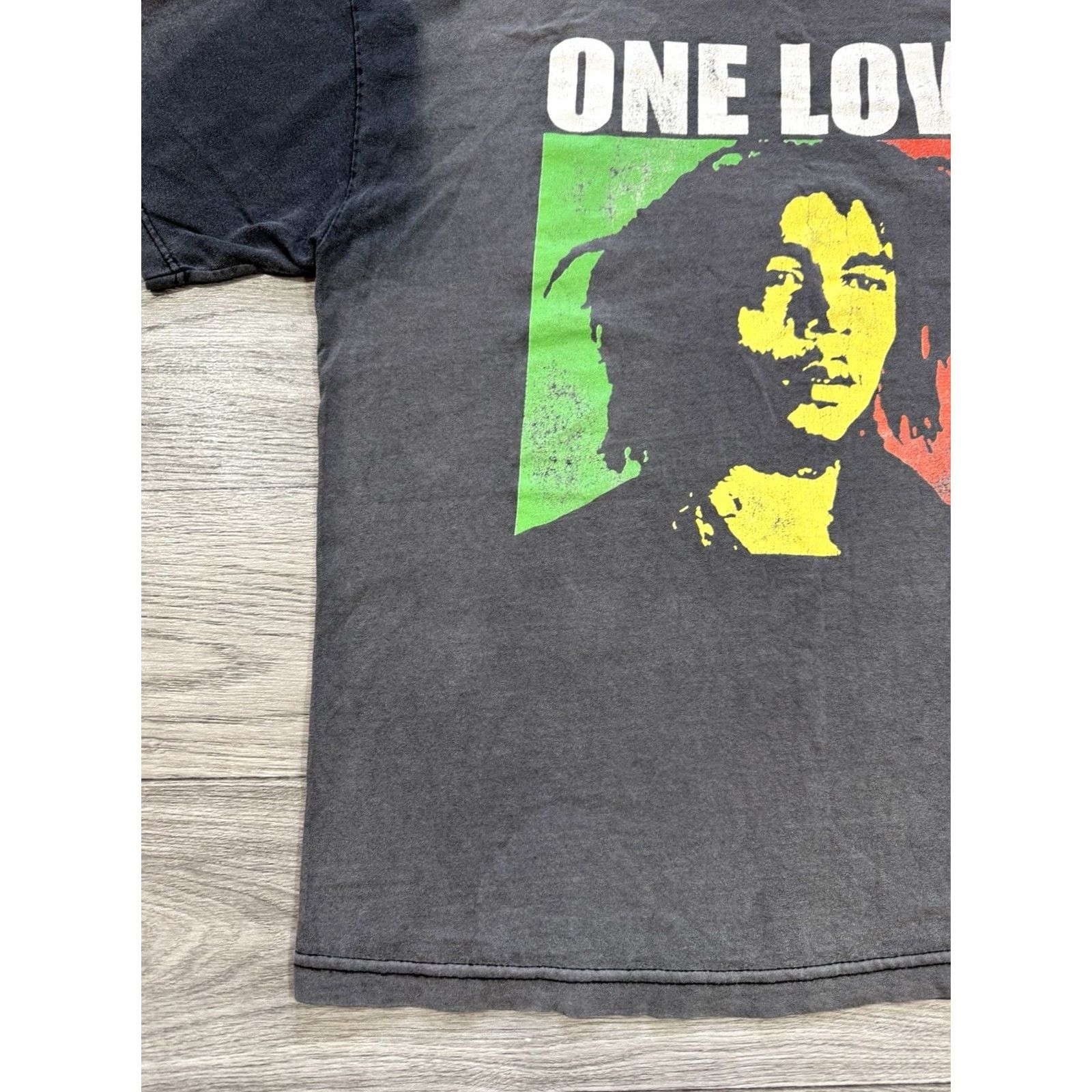 Vintage Bob Marley 1990’s One Love Rasta Faded T Shirt Short Sleeve Men's Size XL Gray Size US XL / EU 56 / 4 - 5 Thumbnail