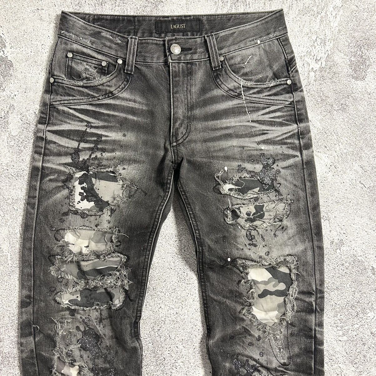 Japanese Brand Lagust Crazydistressed Denim Pants Size US 32 / EU 48 - 10 Thumbnail