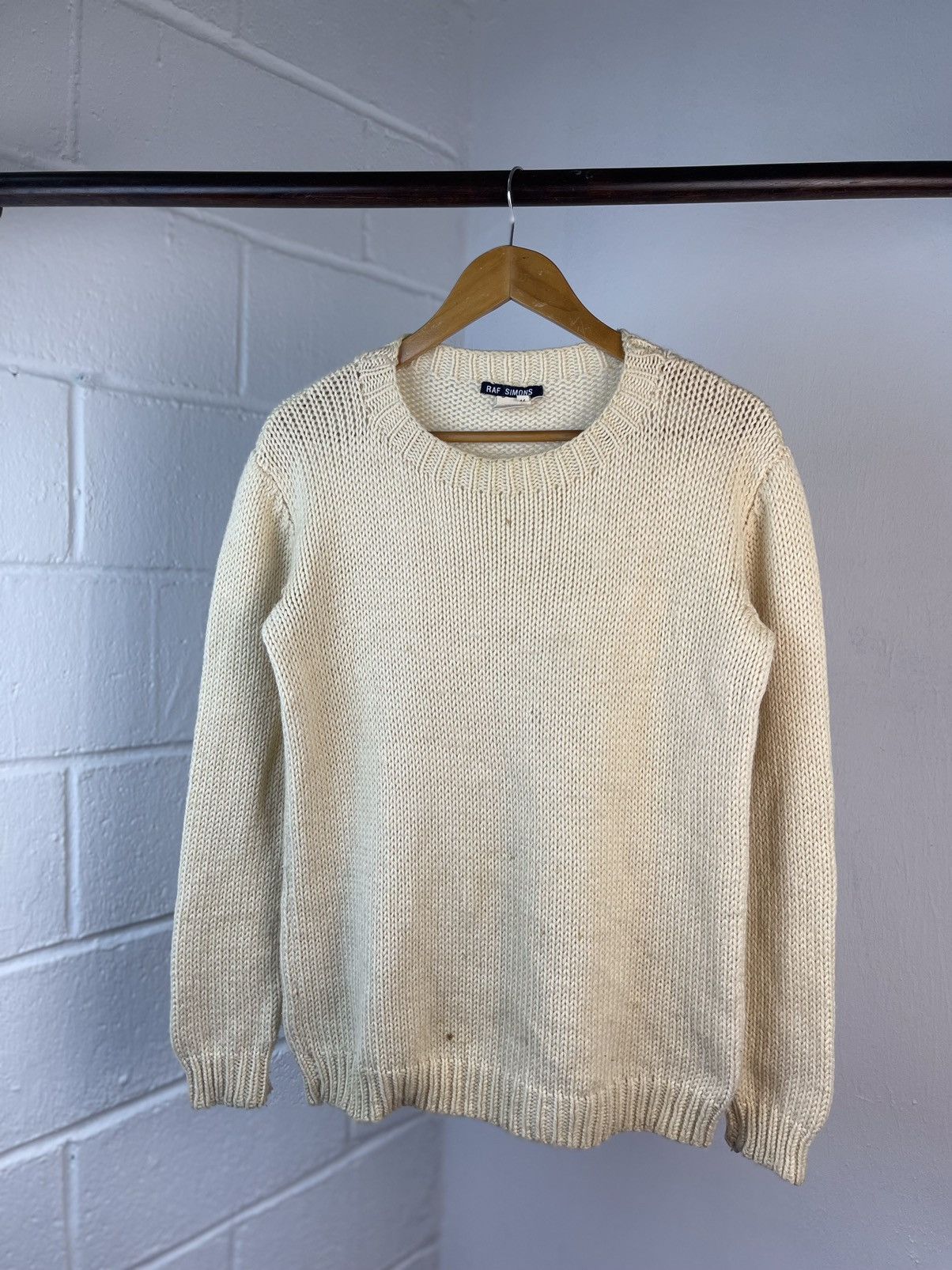 Raf Simons A/W 1997 Raf Simons Distressed Cable Knit Size US M / EU 48-50 / 2 - 8 Thumbnail