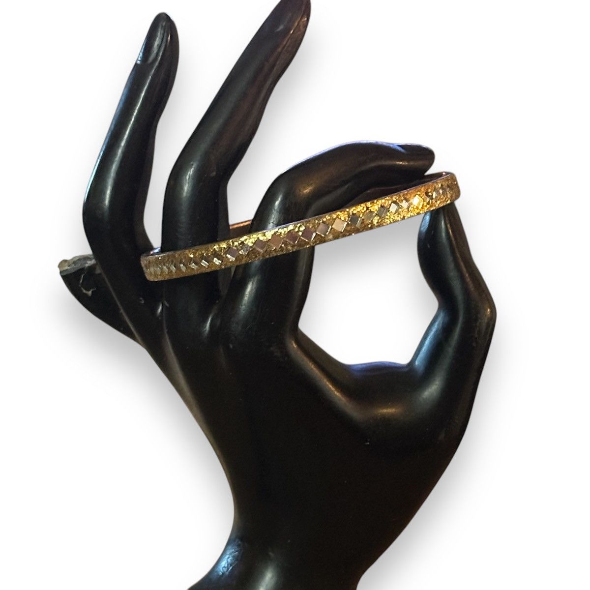 Other Gold tone mirror inlay bangle bracelet Size ONE SIZE - 4 Thumbnail
