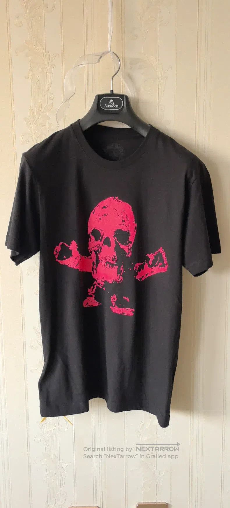 Chrome Hearts CHROME HEARTS Size L Croce Heart Black Pink Foti Skull Prin Size US L / EU 52-54 / 3 - 4 Thumbnail