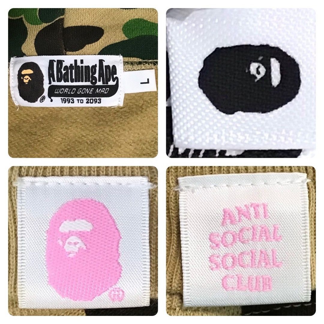 Anti Social Social Club × Bape BAPE × ANTI SOCIAL SOCIAL CLUB ABC camo pullover hoodie APE Size US L / EU 52-54 / 3 - 8 Thumbnail