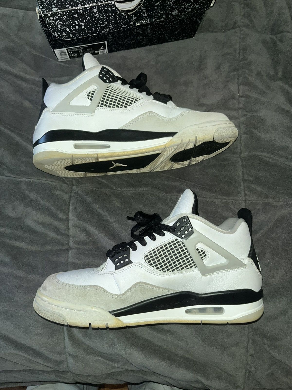 Jordan Brand × Nike JORDAN 4 MILITARY BLACK Size US 11 / EU 44 - 3 Thumbnail