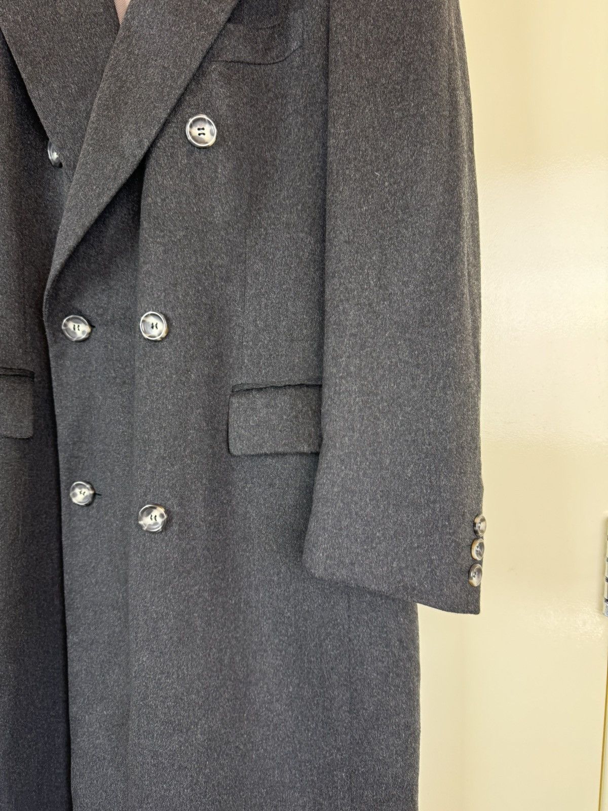 Colombo Colombo Cashmere Wool Anthracite Coat Loro Piana Style IT54 Size US L / EU 52-54 / 3 - 4 Thumbnail