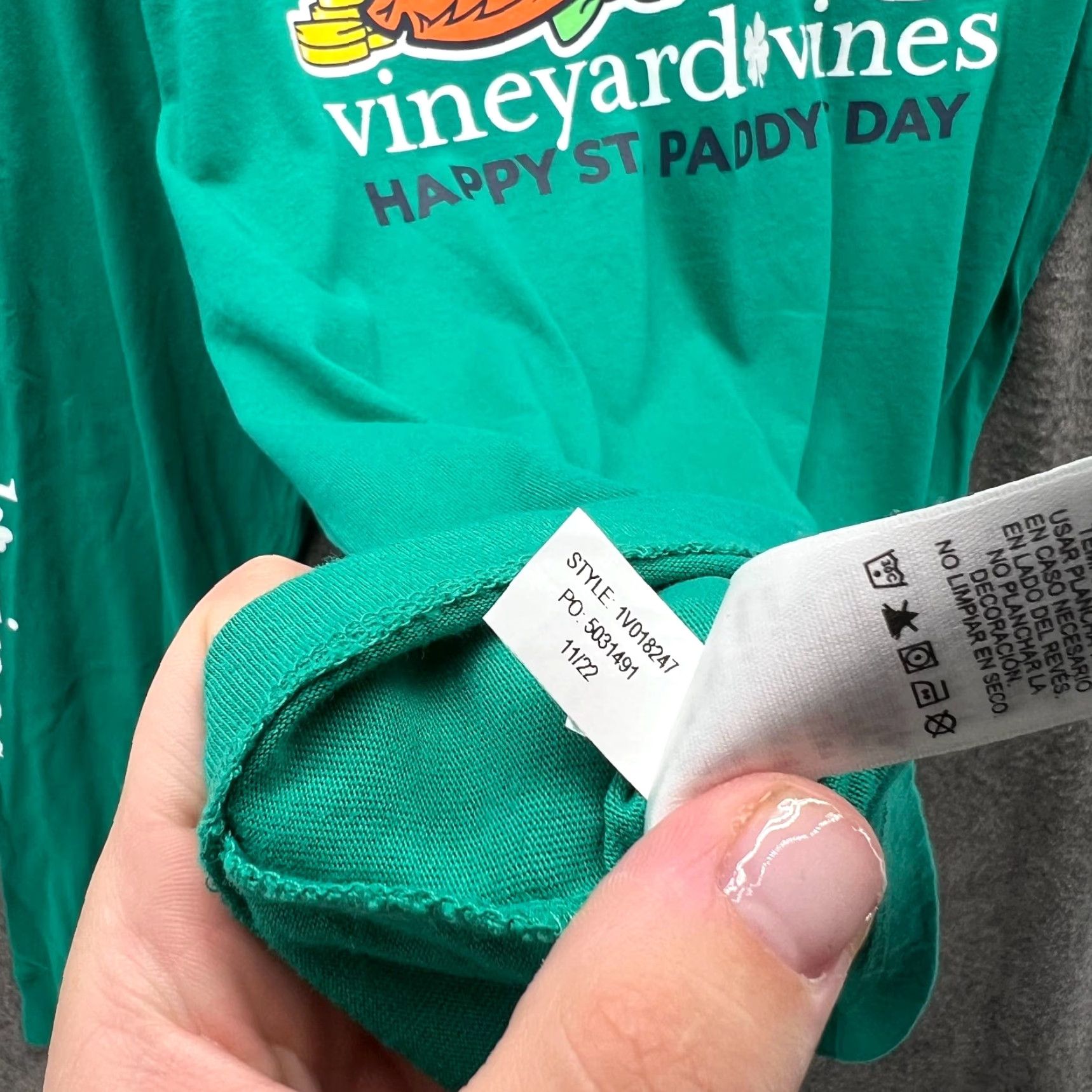 Vineyard Vines Vineyard Vines Shirt Mens Small Green Crewneck Pocket Tee St Paddy’s Day Family Whale Size US S / EU 44-46 / 1 - 5 Thumbnail