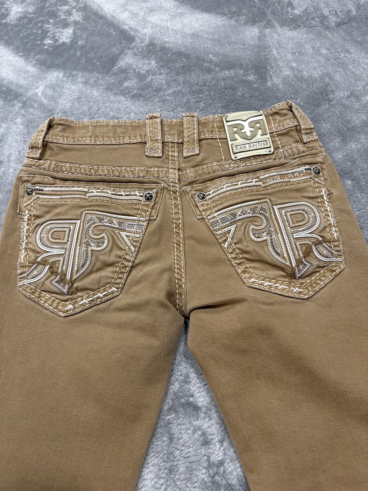 Rock Revival Beige/Brown Rock revival jeans 31/32 Size US 31 - 4 Thumbnail