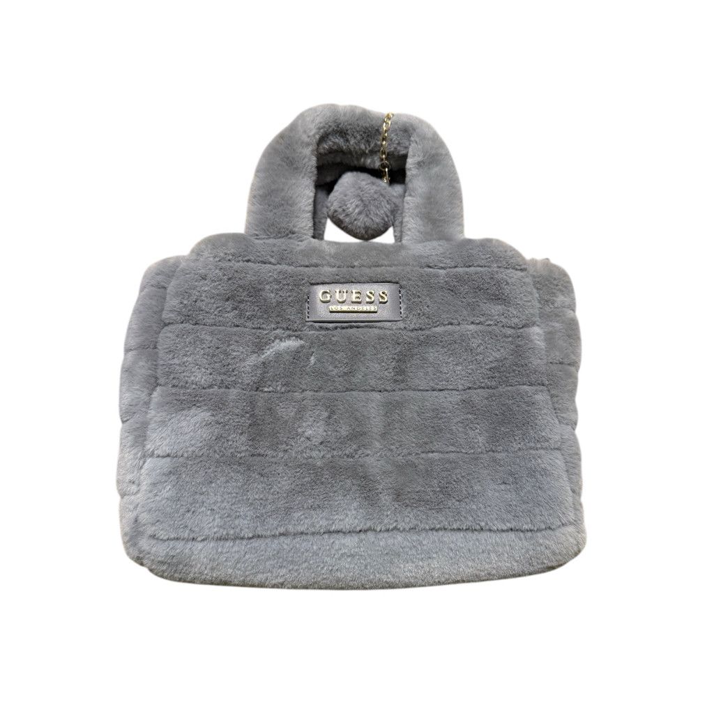 Guess Guess Factory Soft Faux Fur Gray Crossbody Bag Size ONE SIZE - 1 Thumbnail