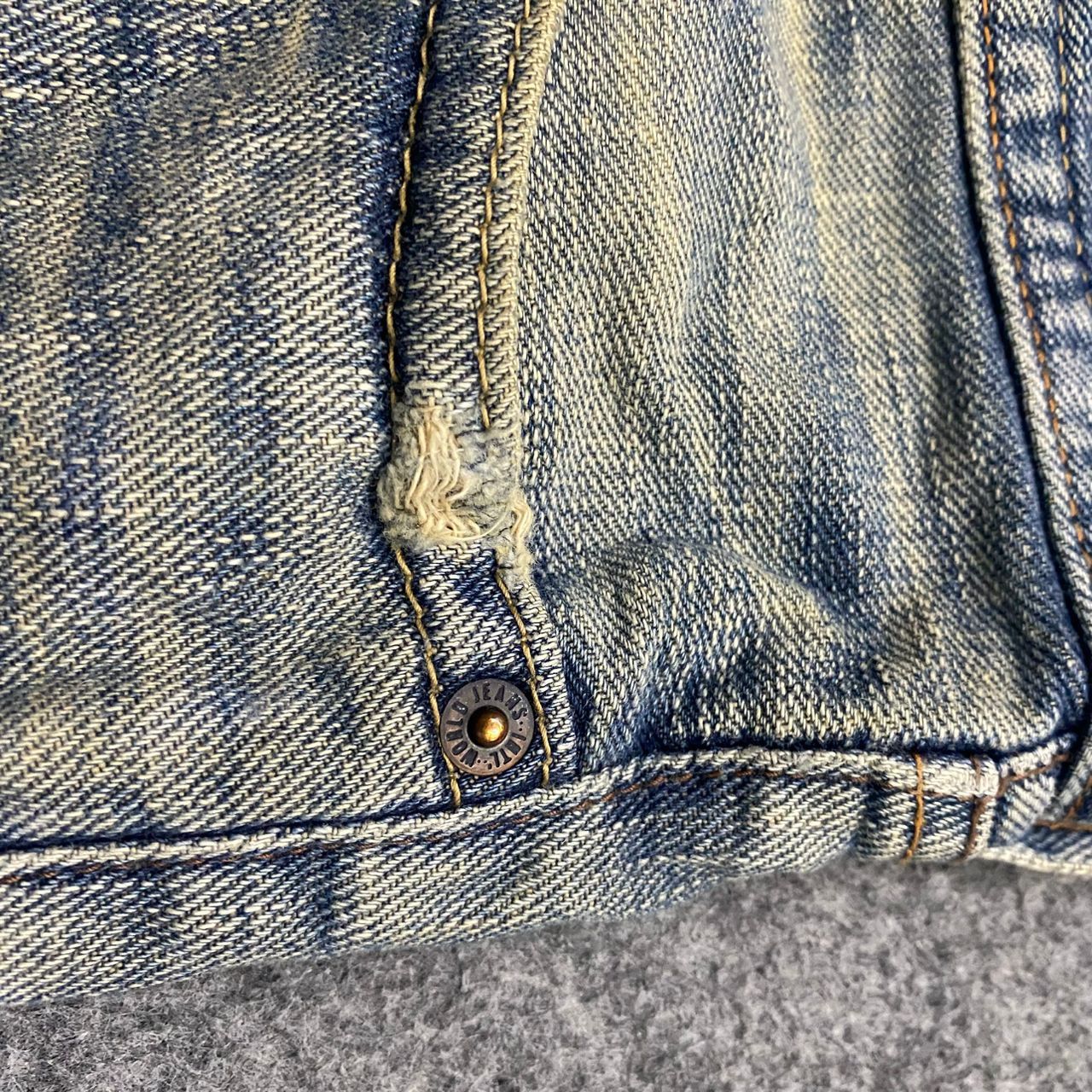 If Six Was Nine 💥Flare💥Vintage G hearts Distressed Denim Size US 31 - 11 Thumbnail