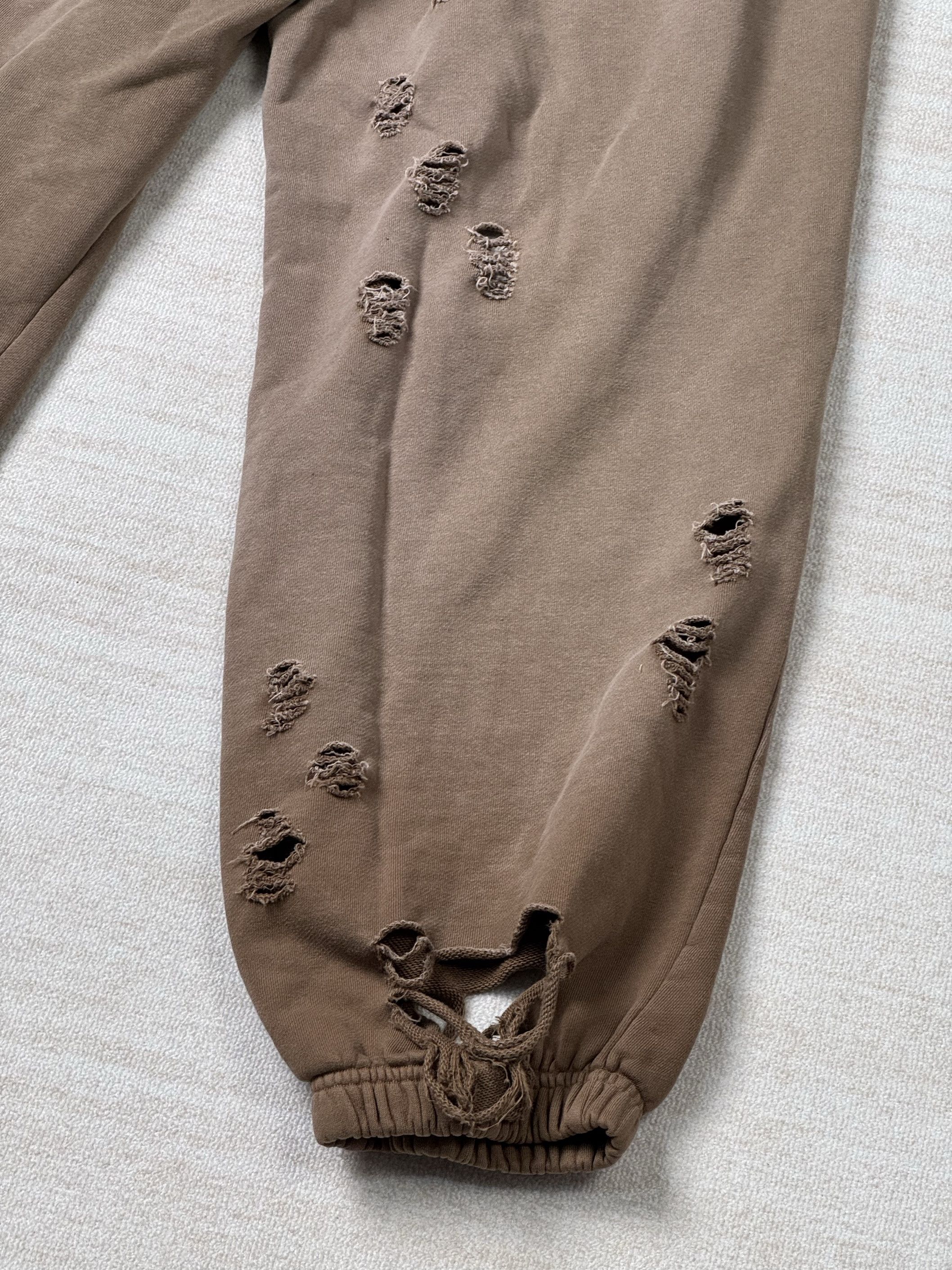 Japanese Brand Heavy Distressed Sun-fade Zip-up Sweatpants Size US 32 / EU 48 - 8 Thumbnail