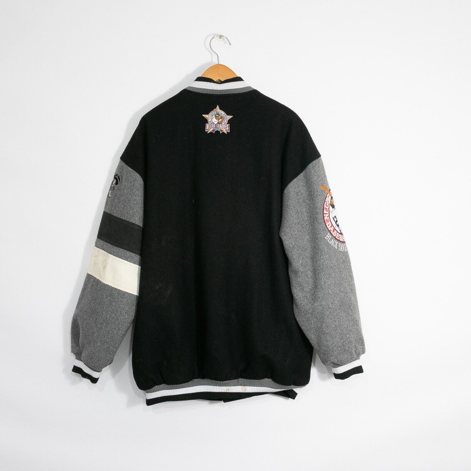 Vintage Vintage Negro League Black Yankees Wool Bomber Jacket XL Size US XL / EU 56 / 4 - 11 Thumbnail