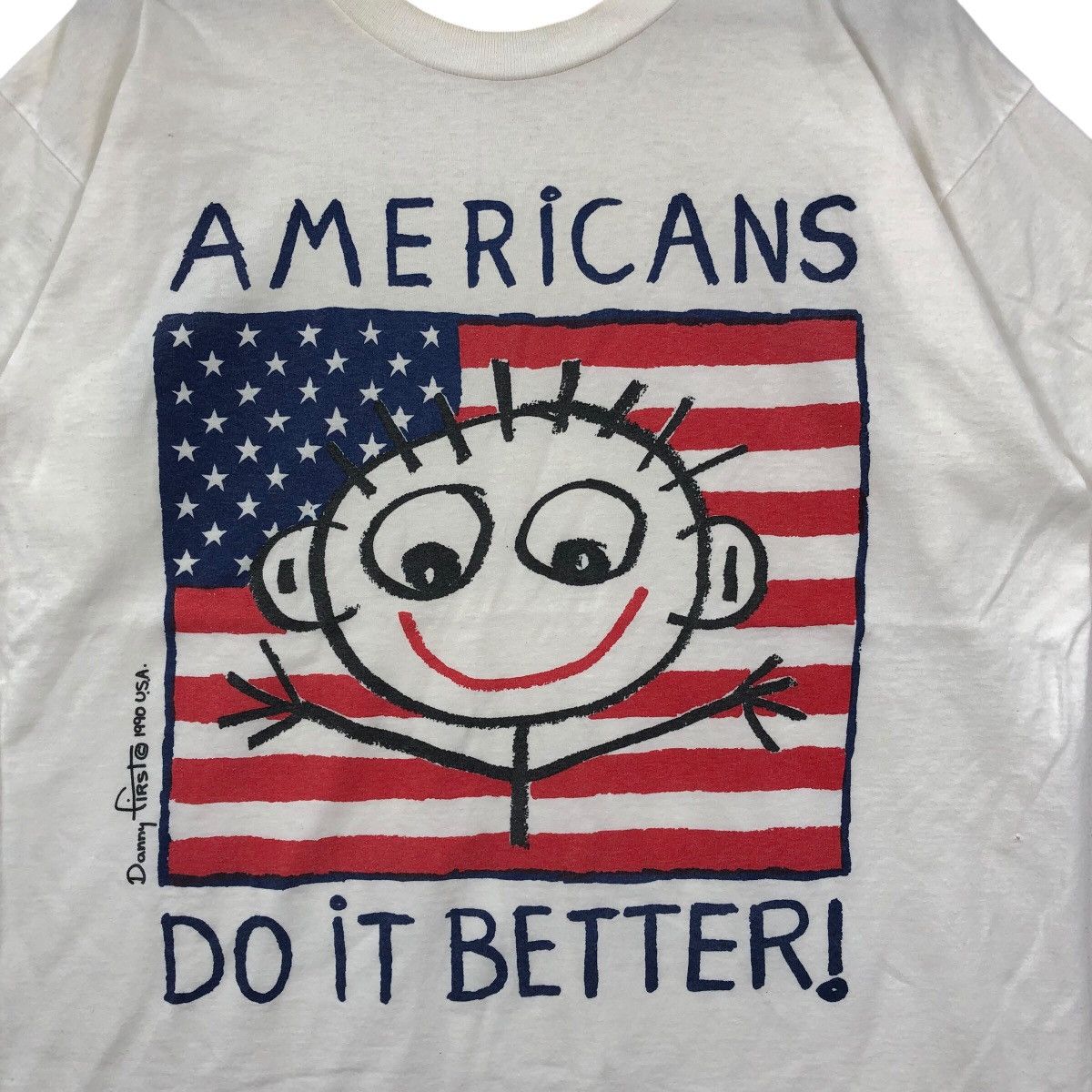 Other Vintage 90s DANNY FIRST USA Do It Better T-Shirt Size US XL / EU 56 / 4 - 4 Thumbnail