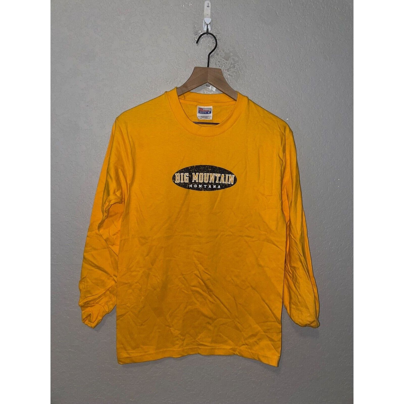 Hanes Vintage Big Mountain Shirt Montana Long Sleeve 90s Tee VTG S Size US S / EU 44-46 / 1 - 1 Thumbnail
