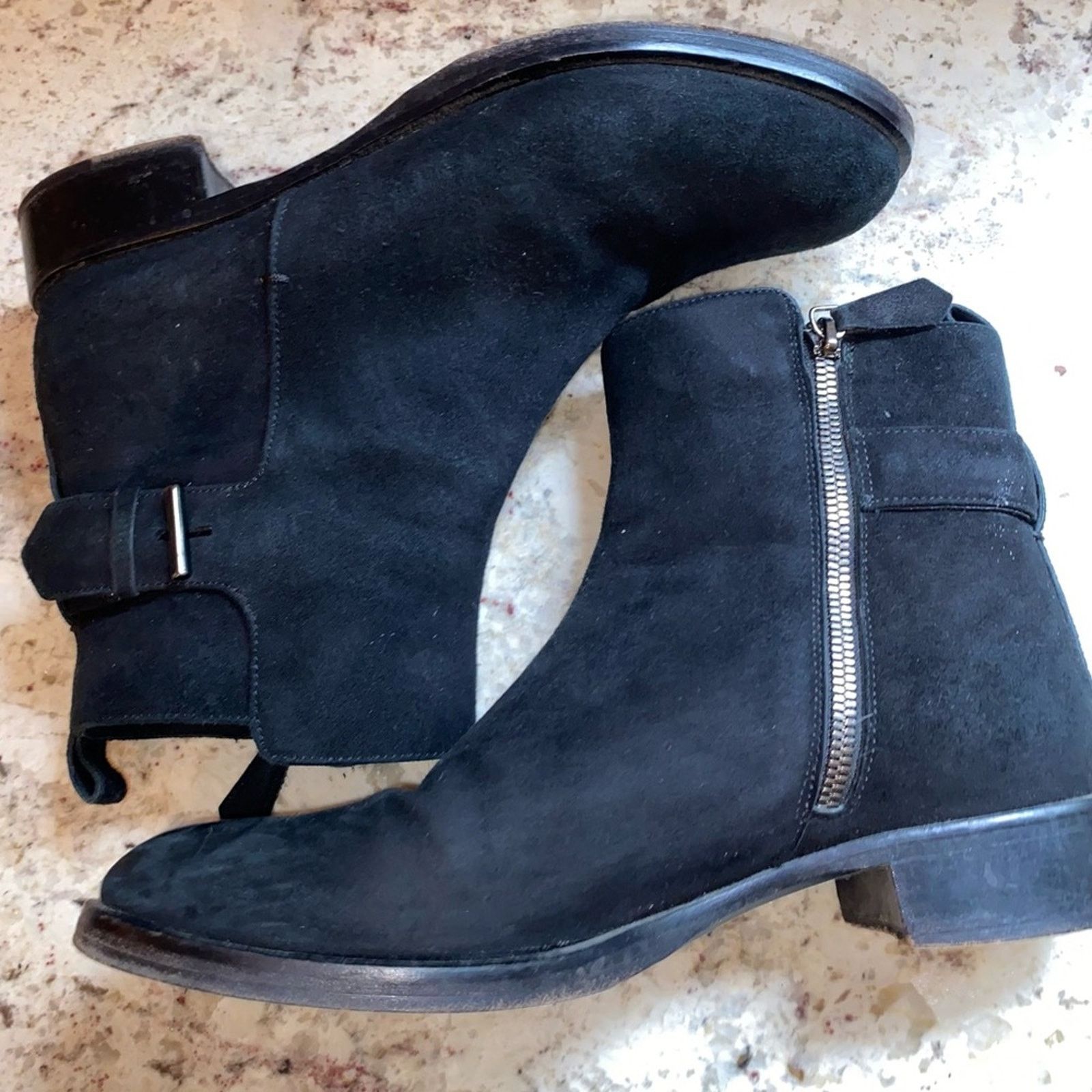 Other REED KRAKOFF $1k Blk Suede Italian Chelsea Boots 37.5 US 7.5 Size US 7.5 / IT 37.5 - 5 Thumbnail