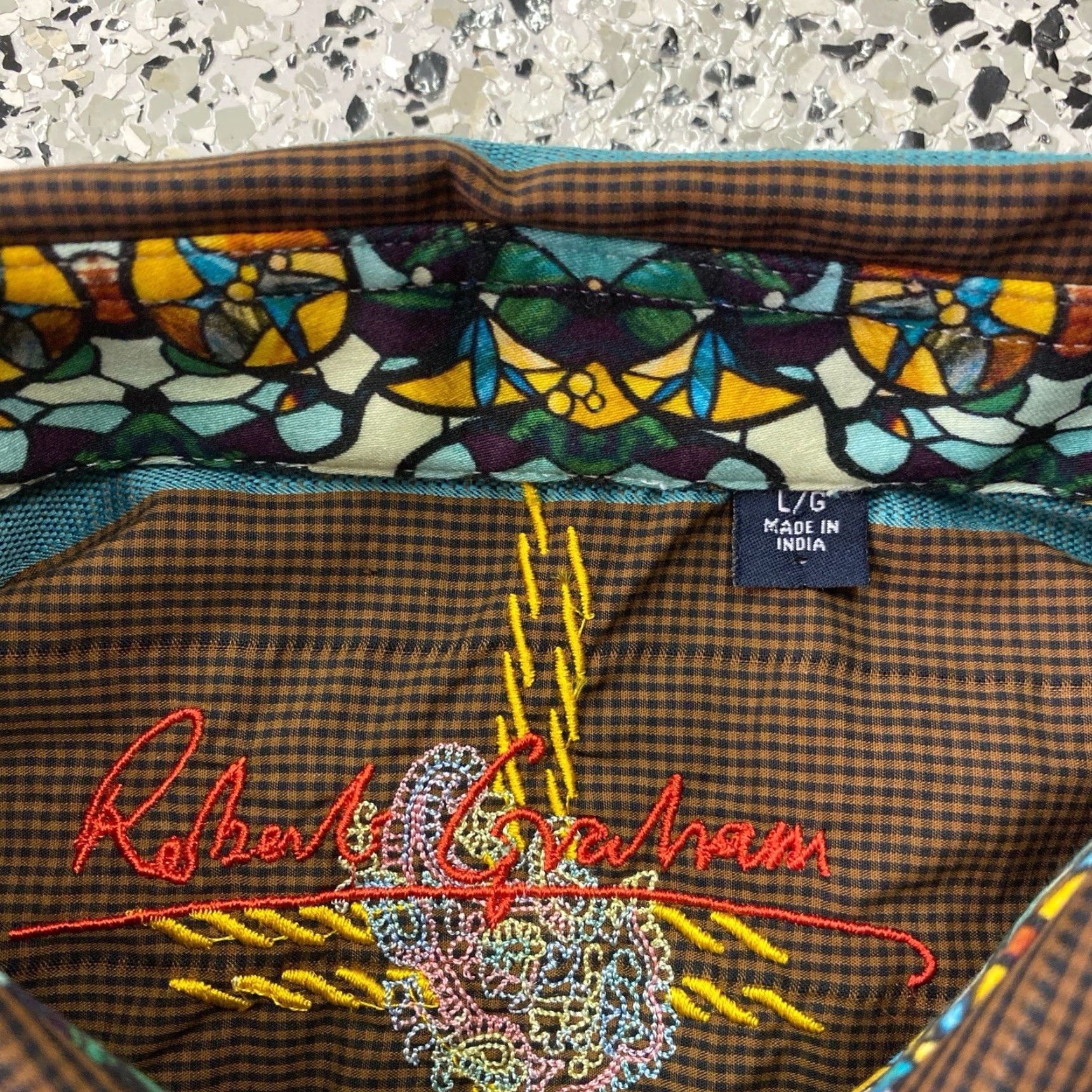 Robert Graham Robert Graham Mens Multicolor Stripe Cotton Shirt Large Size US L / EU 52-54 / 3 - 2 Thumbnail