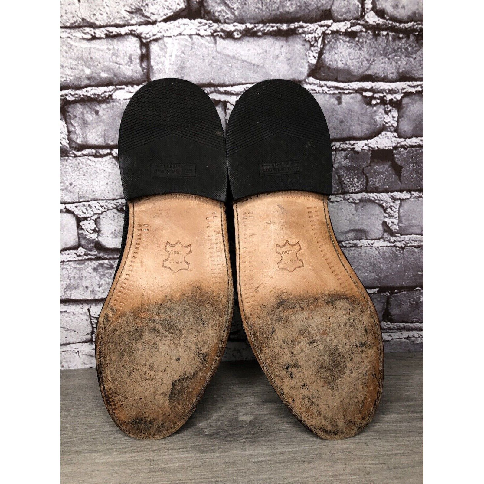 Other Monaco Goodyear Welt Black Leather Croc Oxfords Dress Shoes Size US 10.5 / EU 43-44 - 16 Thumbnail