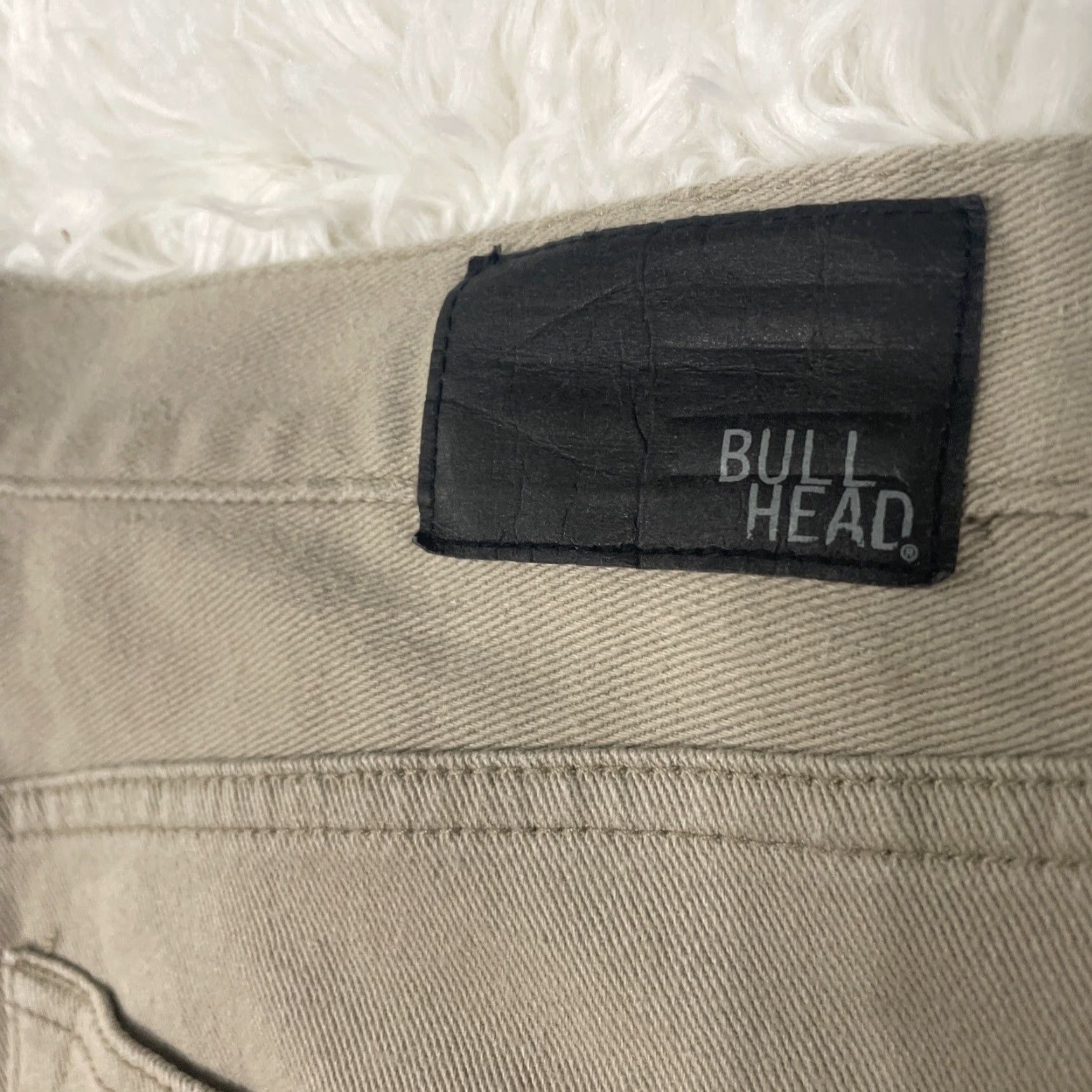 Denime VINTAGE Bullhead Jeans Men 32x30 Dillon Tan Wash Denim Classic Skate Retro Street 32x30 Mens Jeans Beige Tan Retro Bullhead Denim Jeans Regular 32x30 Size US 32 / EU 48 - 4 Thumbnail