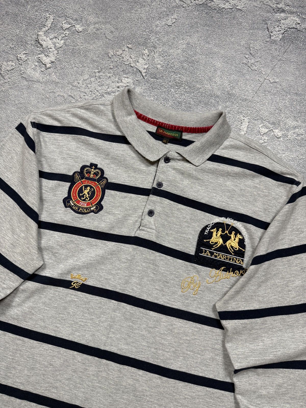 La Martina Vintage La Martina Rugby Polo Center Argentino Size US XXL / EU 58 / 5 - 3 Thumbnail