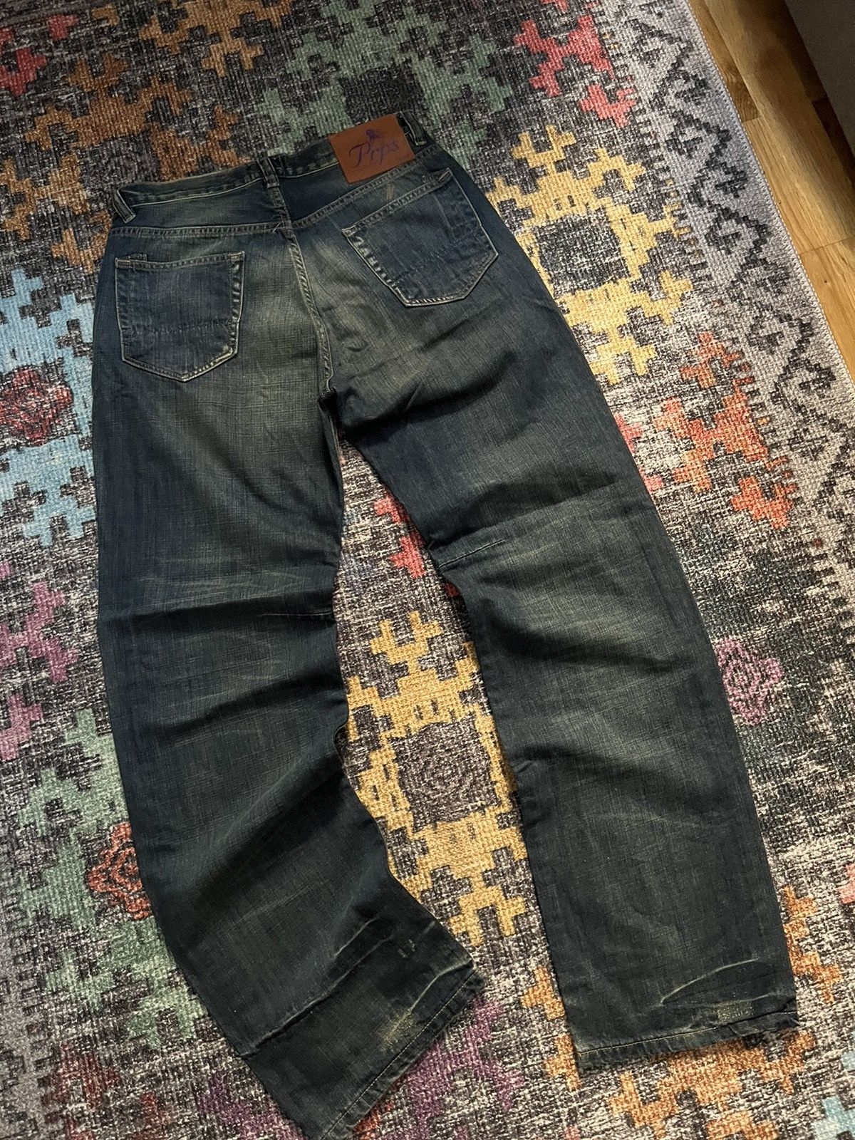 image of Vintage Blue Destruction Denim By Prps Japan • Made Jeans, Men's (Size 33)