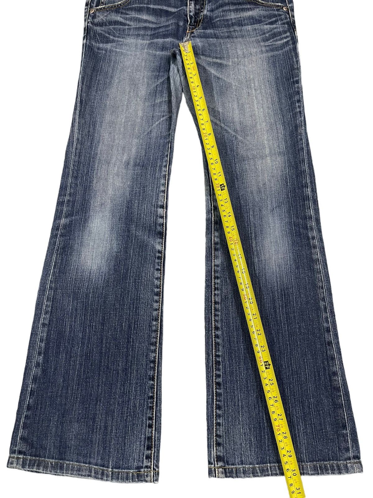 Hysteric Glamour Vintage Japanese Brand Blue Wash Style Flare Jeans Size US 30 / EU 46 - 9 Thumbnail