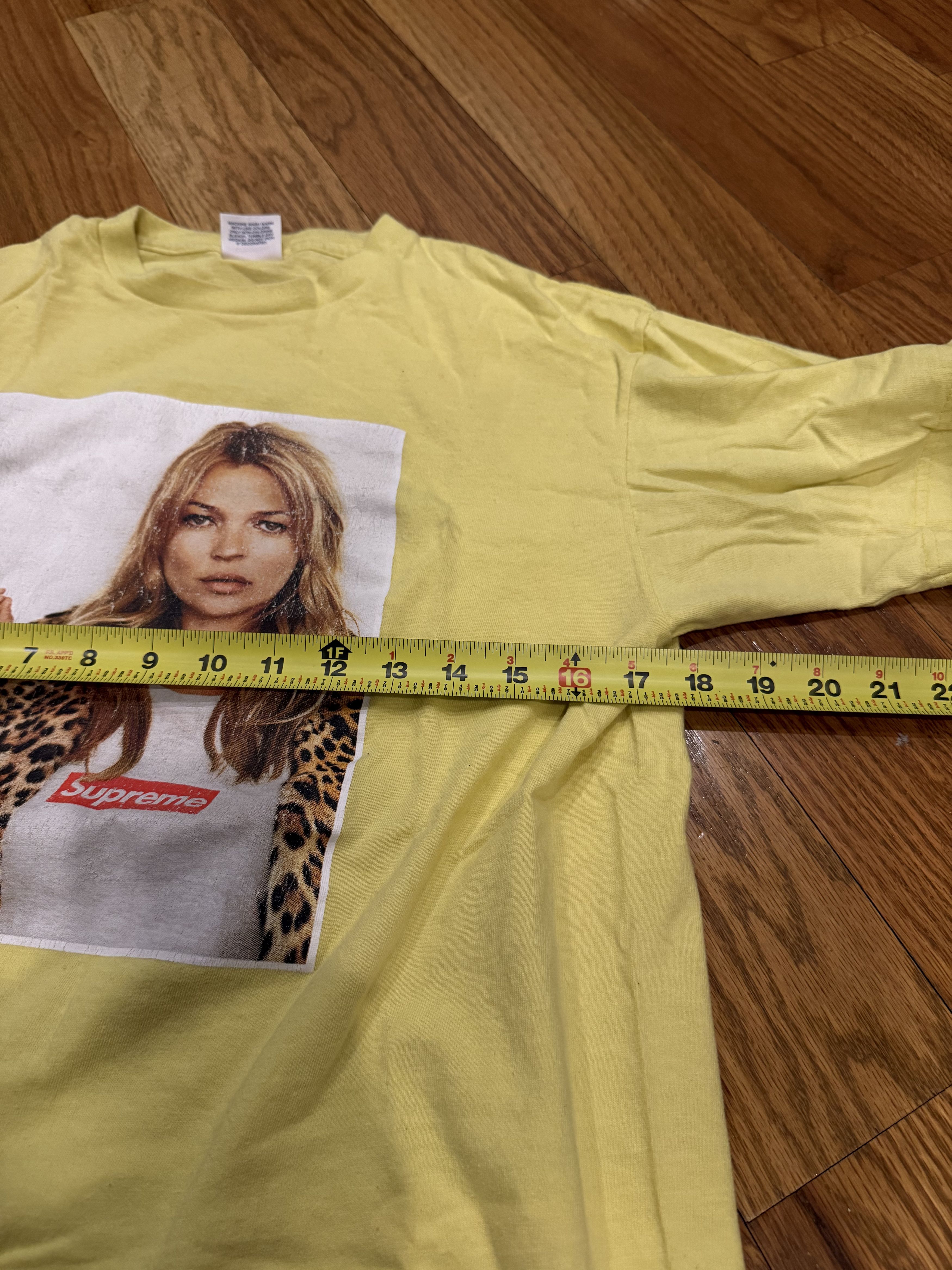 Supreme Supreme Kate Moss Photo Tee Yellow FW12 Size US M / EU 48-50 / 2 - 3 Thumbnail